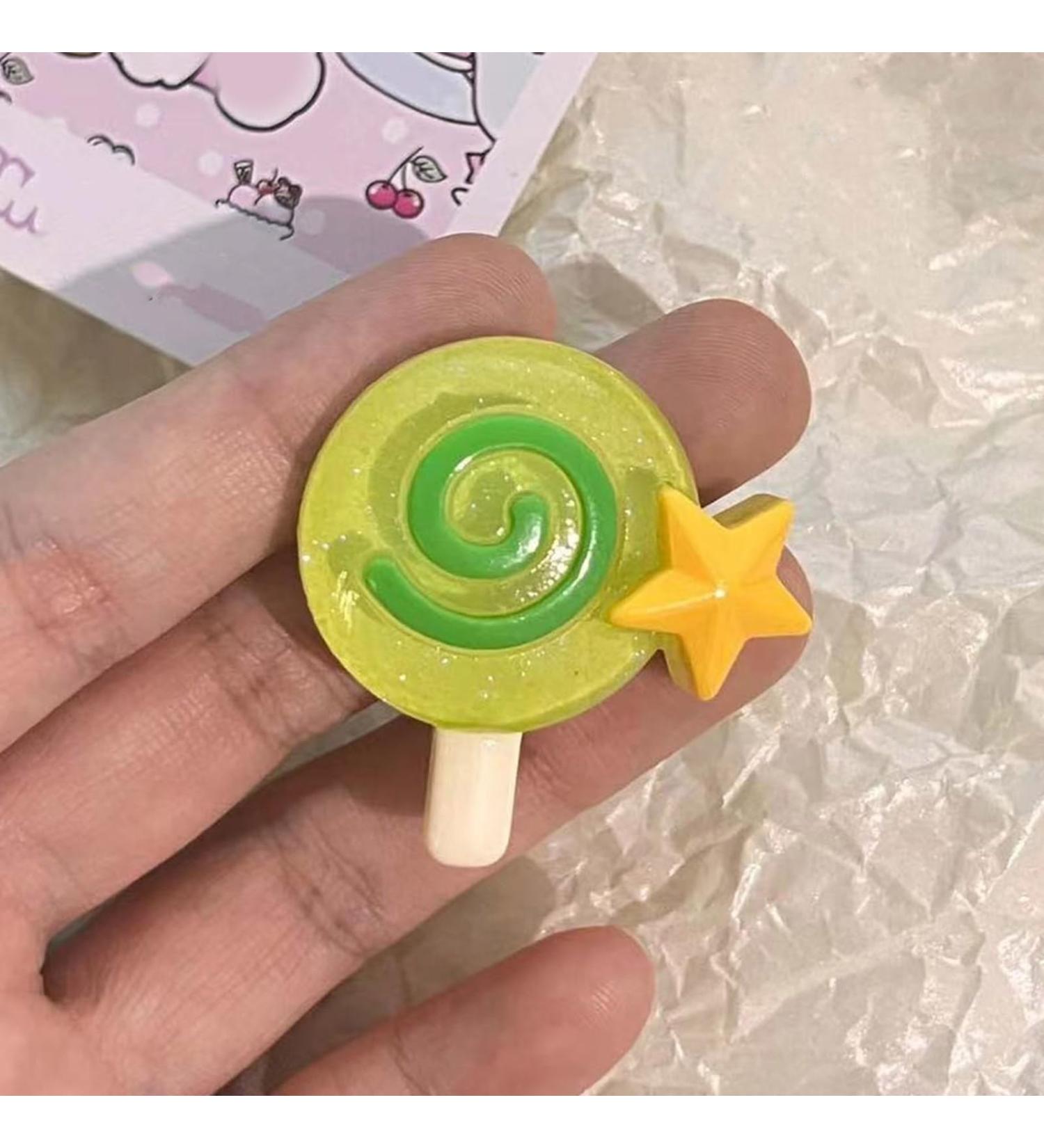 Fashion Sweet Cute Lollipop Star Hairpins Y2k Dopamine Hair Clip Simple Hair Barrettes Fashion Hair Accessory Gifts Hair Side Clip For Women Decorative - Buy Online on GoSupps.com