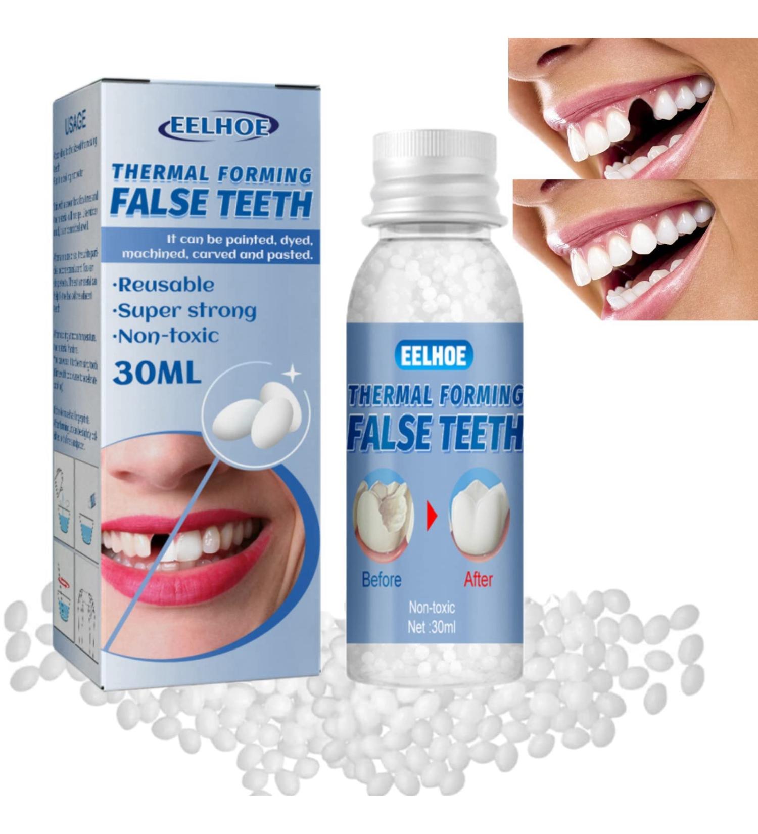 Temporary Tooth Filling Repair Kit for Home Use - Tooth Repair Granules for False Teeth & Broken Tooth - Dental Filling Kit - Buy Online on GoSupps.com