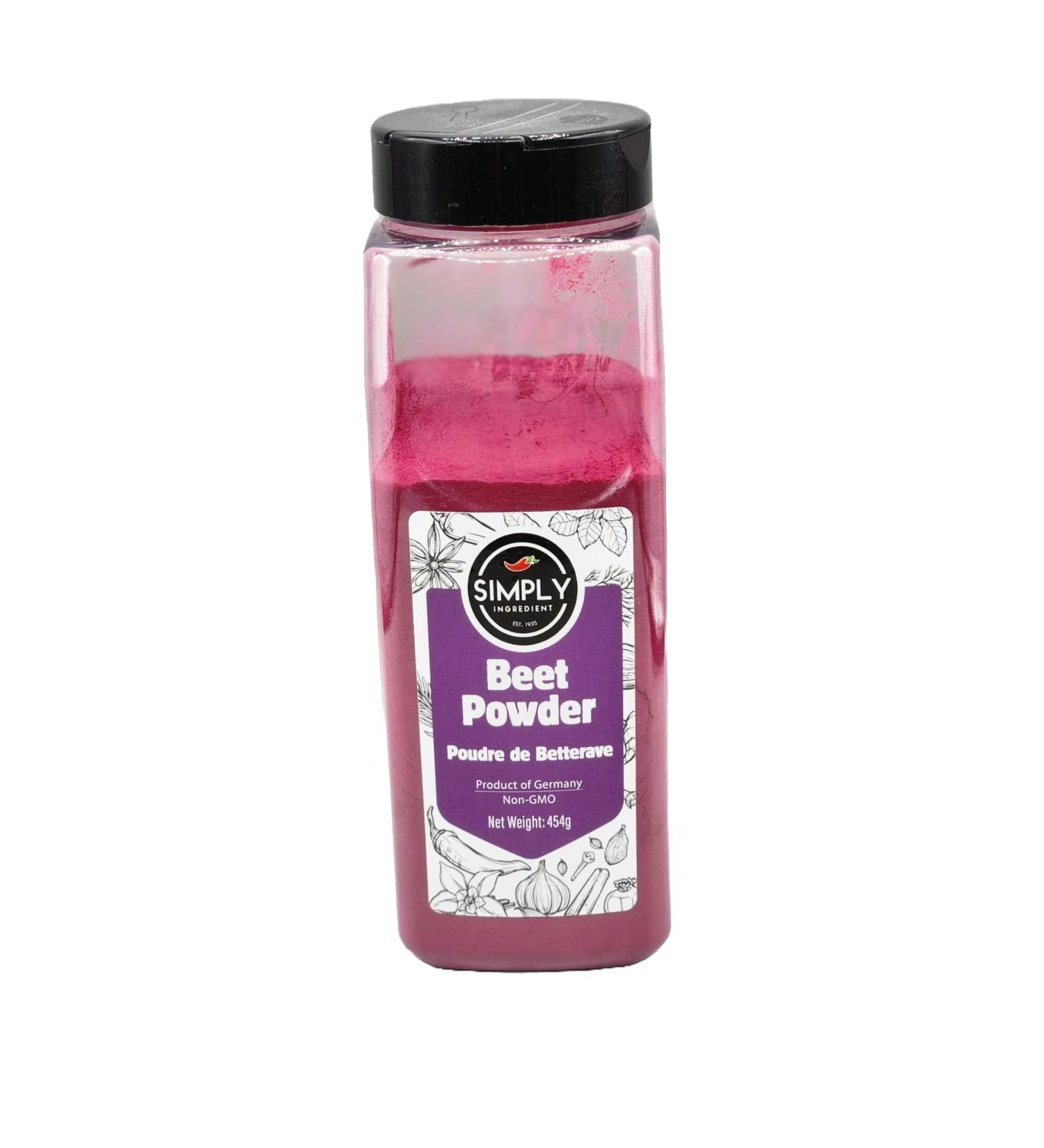 Simply Ingredient Premium Beet Root Powder Product of Germany 454 gram (1 lb.) Non-GMO - Buy Online on GoSupps.com