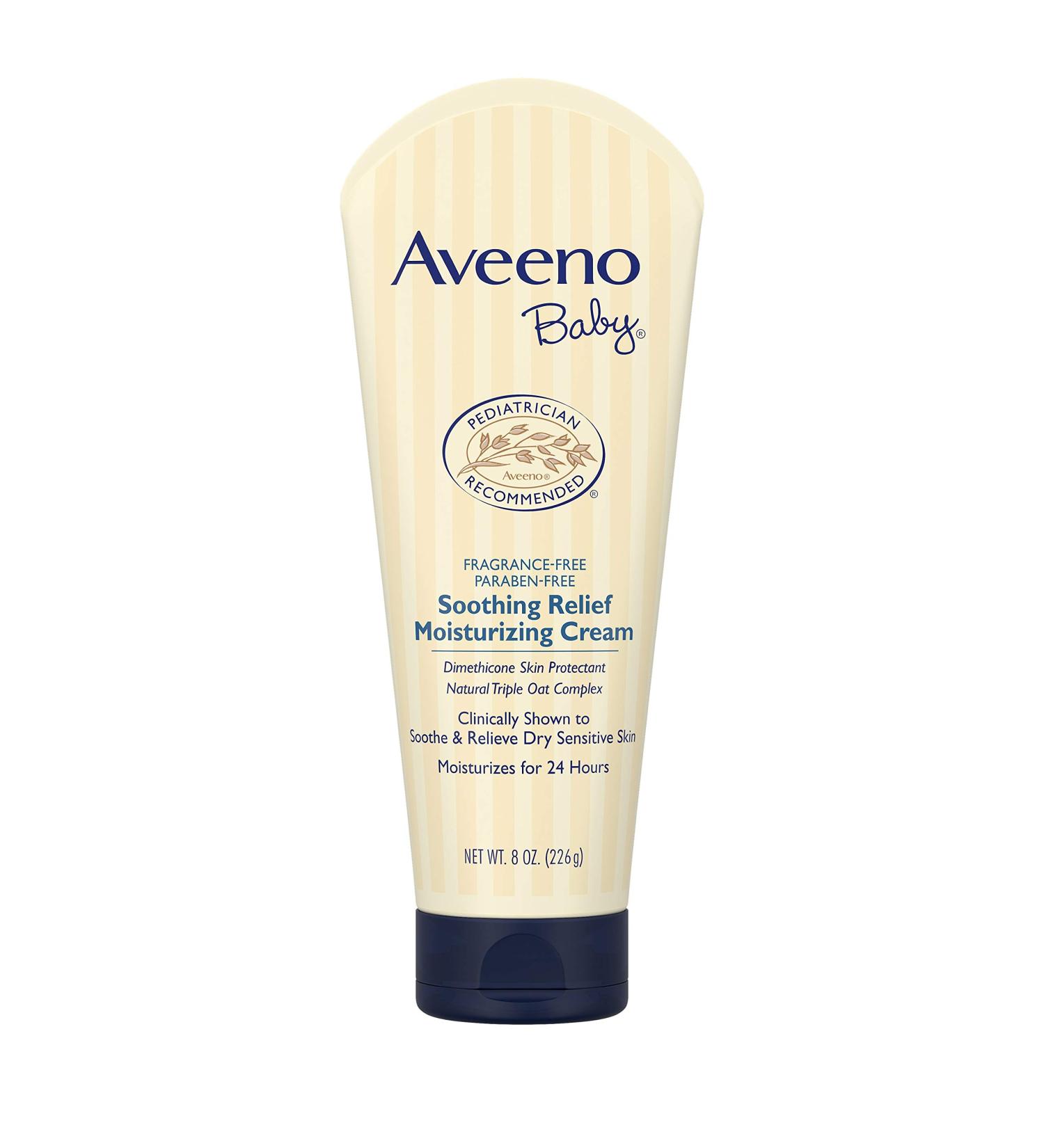 Buy Aveeno Baby Soothing Relief Moisturizing Cream 8 oz - Fragrance-Free & Gentle for Baby's Skin - Buy Online on GoSupps.com