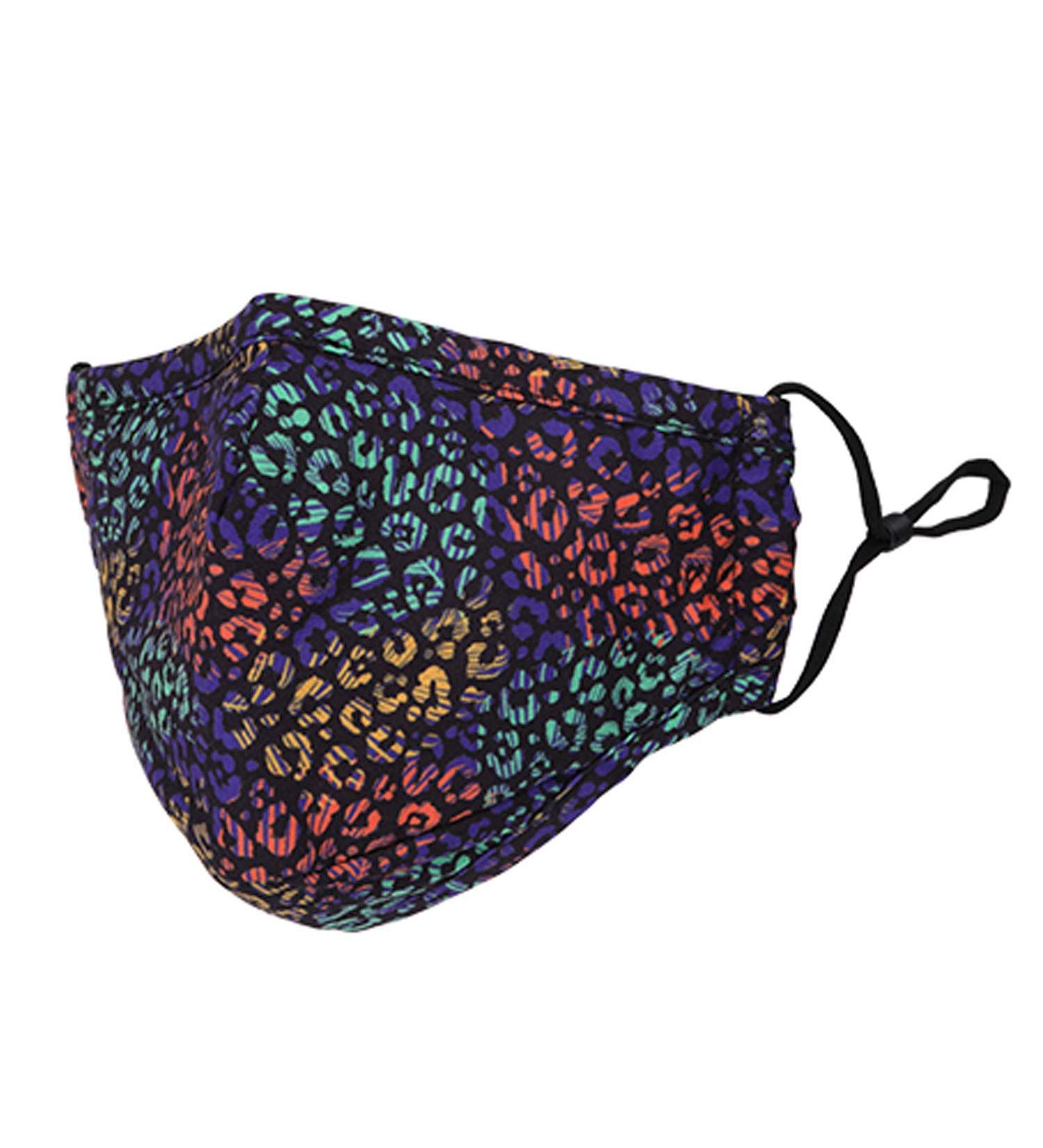 Washable Reusable 3 Layers Cotton Cloth Mask - Rainbow Trout Design | One Size Fits Most | International Shipping Available - Buy Online on GoSupps.com