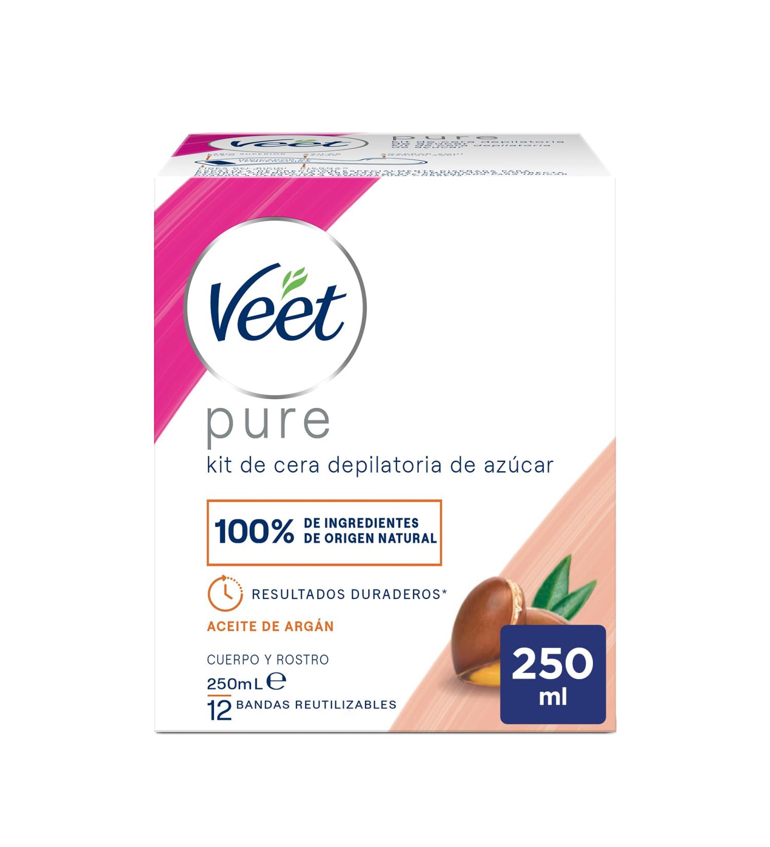 Veet Natural Inspirations Hair Removal Wax Tin 250ml - Gentle Effective Hair Removal for Smooth Skin | Buy Online with International Shipping - Buy Online on GoSupps.com