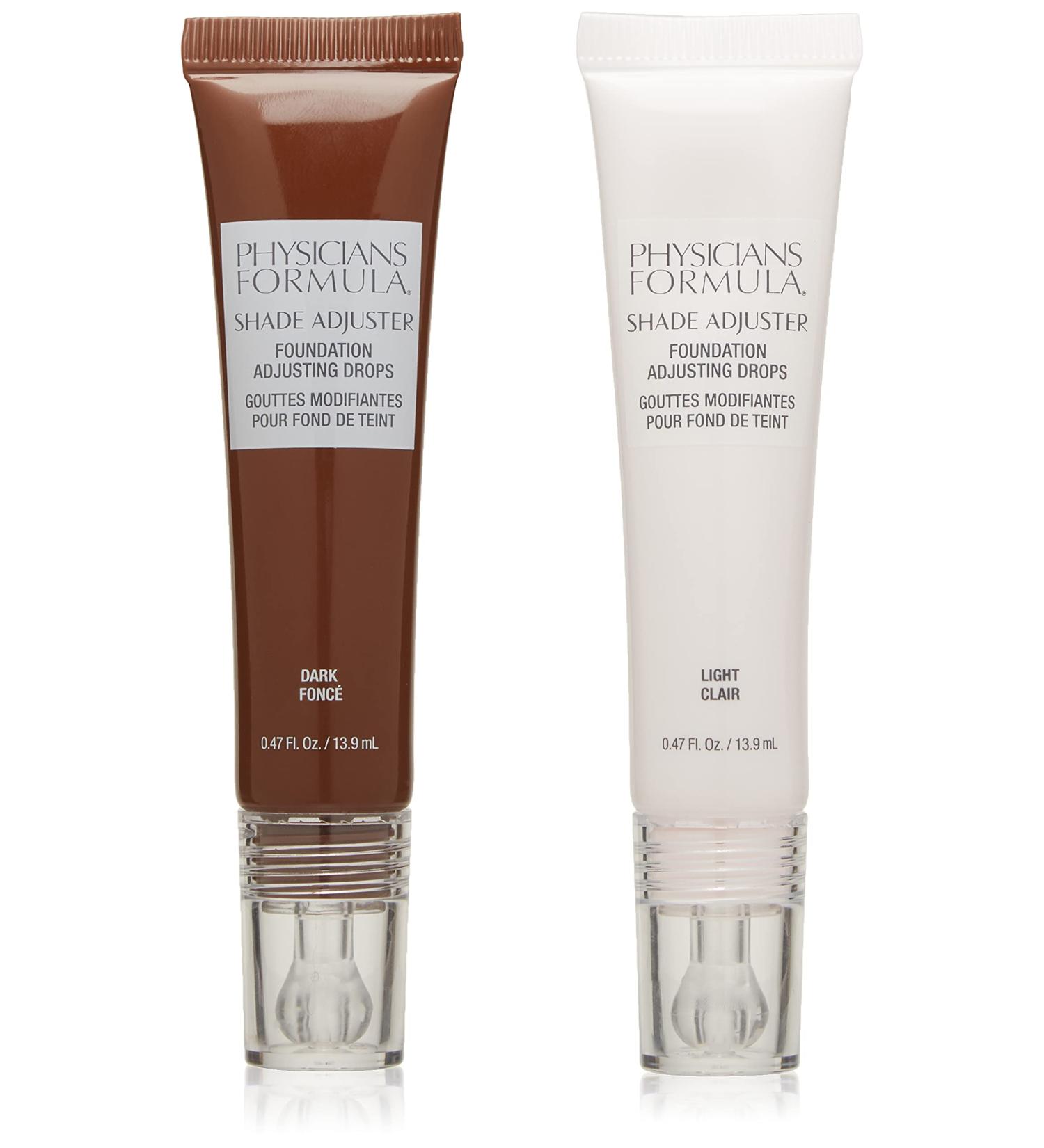 Physicians Formula PF11038 Shade Adjuster Foundation Adjusting Drops 0.47oz (2 Pack) - Light & Dark - Buy Online on GoSupps.com
