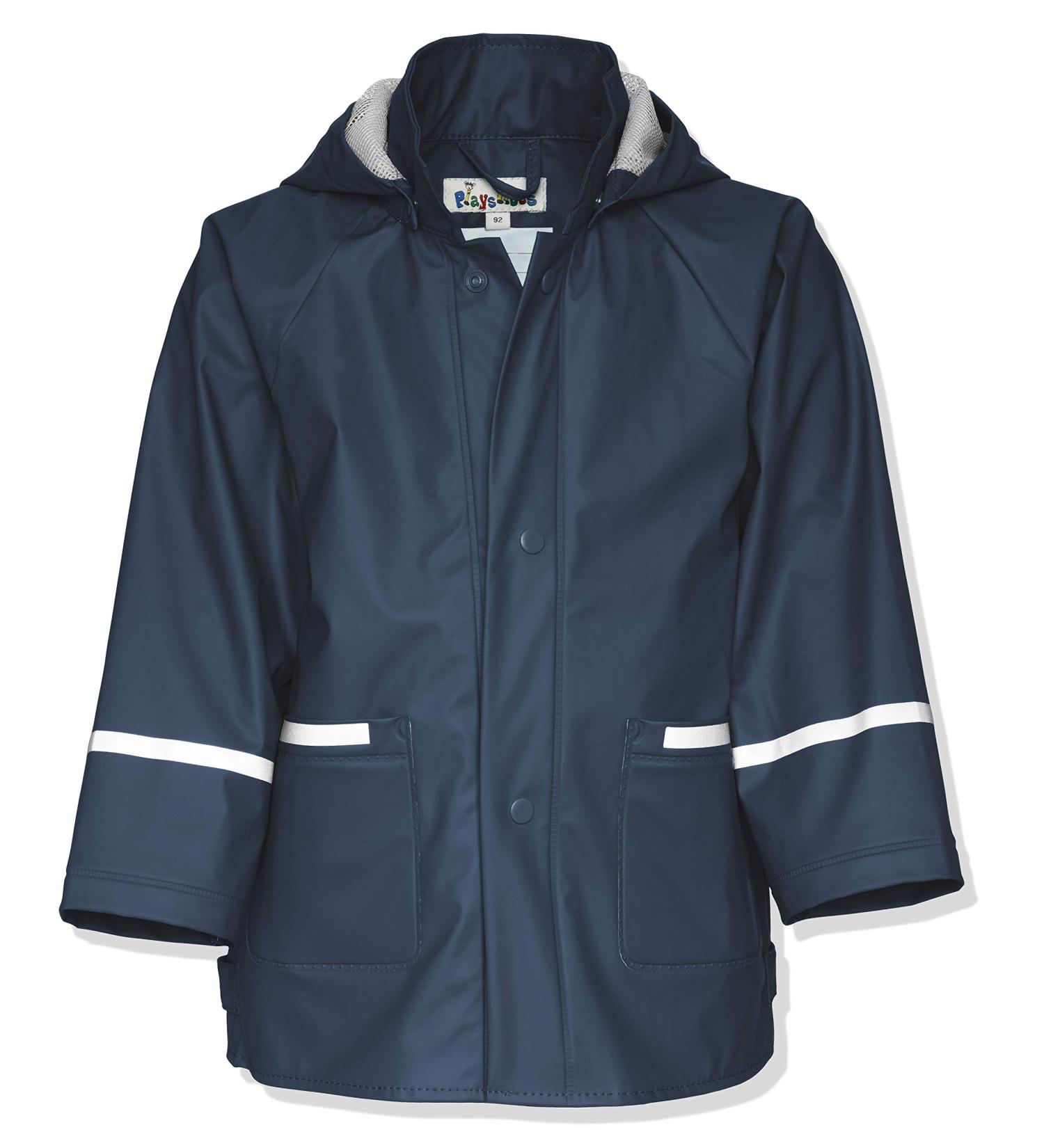 Playshoes Unisex Kid's Waterproof Raincoat 74 Navy | Windproof Rainwear - Buy Online on GoSupps.com