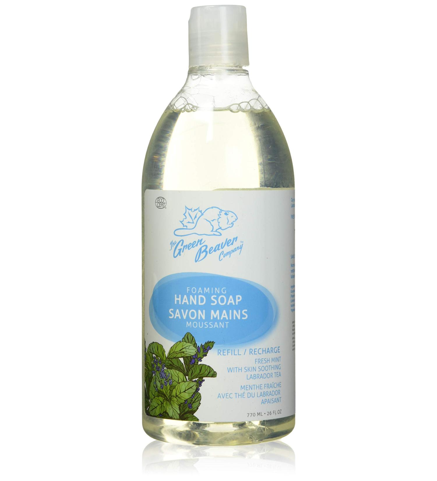 Buy GREEN BEAVER Foaming Refill Mint Hand Wash 770 ML - Eco-Friendly Moisturizing & Refreshing | International Shipping Available - Buy Online on GoSupps.com