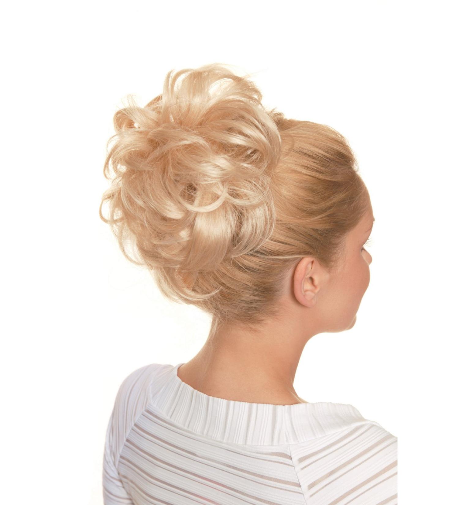Beauty.Scouts hairpiece bun hair tie "New Event" light blonde with butterfly clip high-quality materials