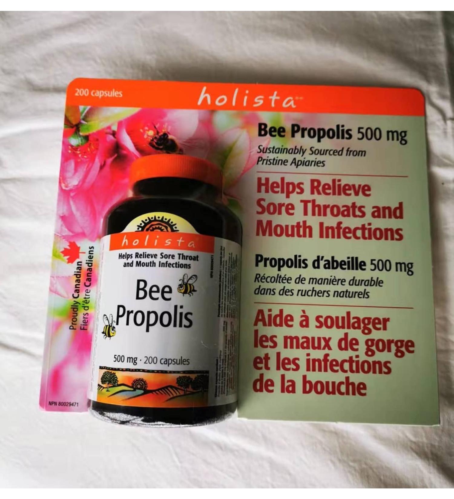 Holista Bee Propolis 500 mg 2 x 200 capsules - Buy Online on GoSupps.com