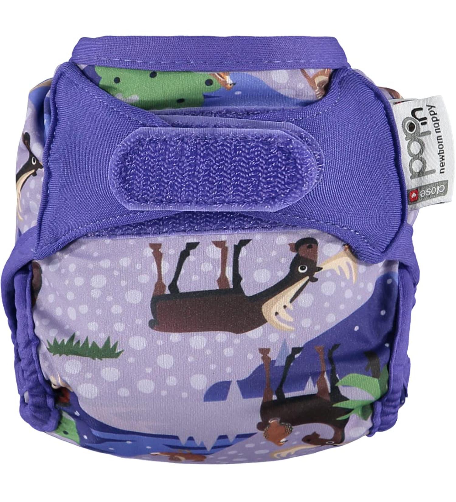 Close Pop-in Premium Bamboo Newborn Cloth Nappy - Soft & Absorbent Reusable with Moose Print - Buy Online on GoSupps.com