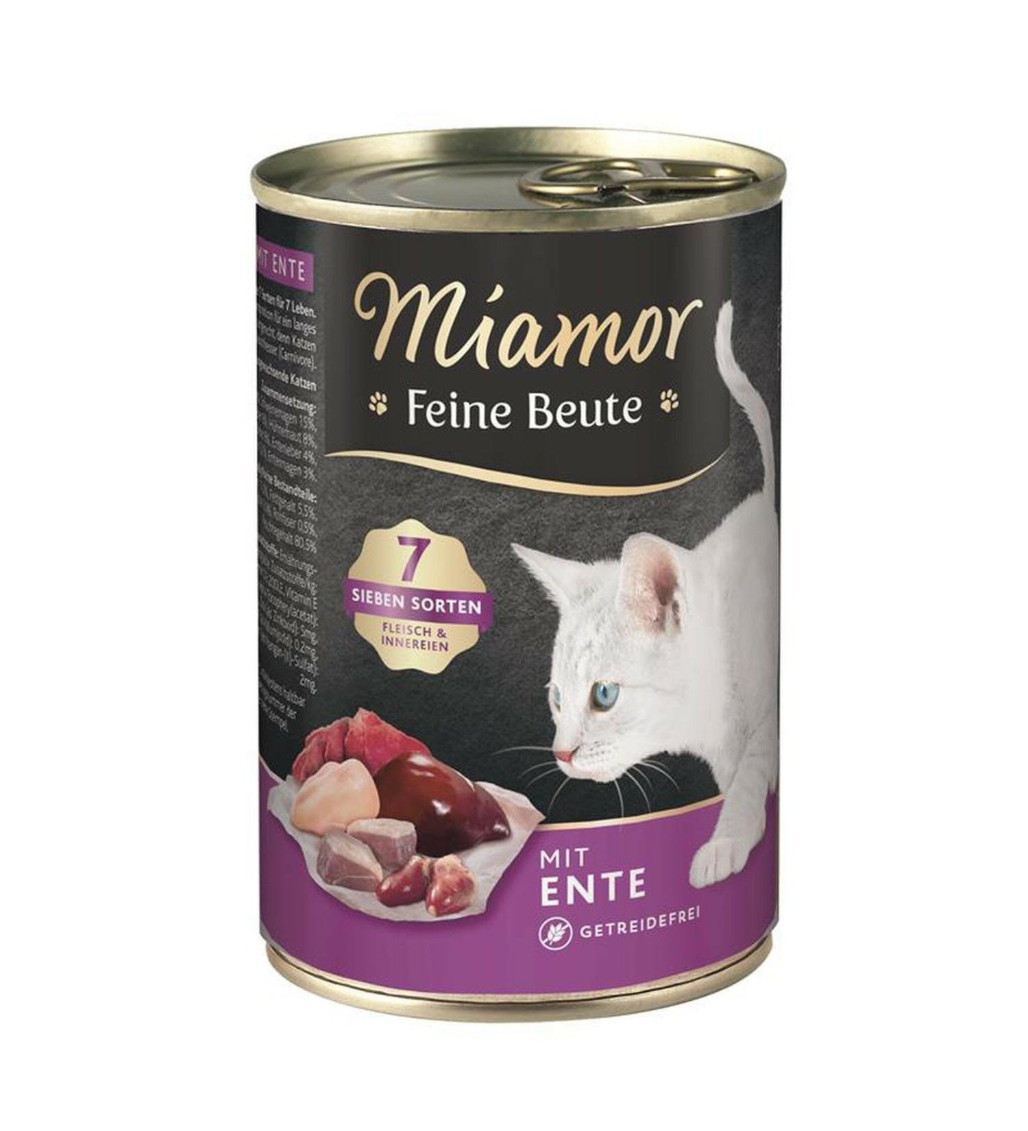 Miamor Dose Feine Beute Ente 400 g (Menge: 12 Je Bestelleinheit)