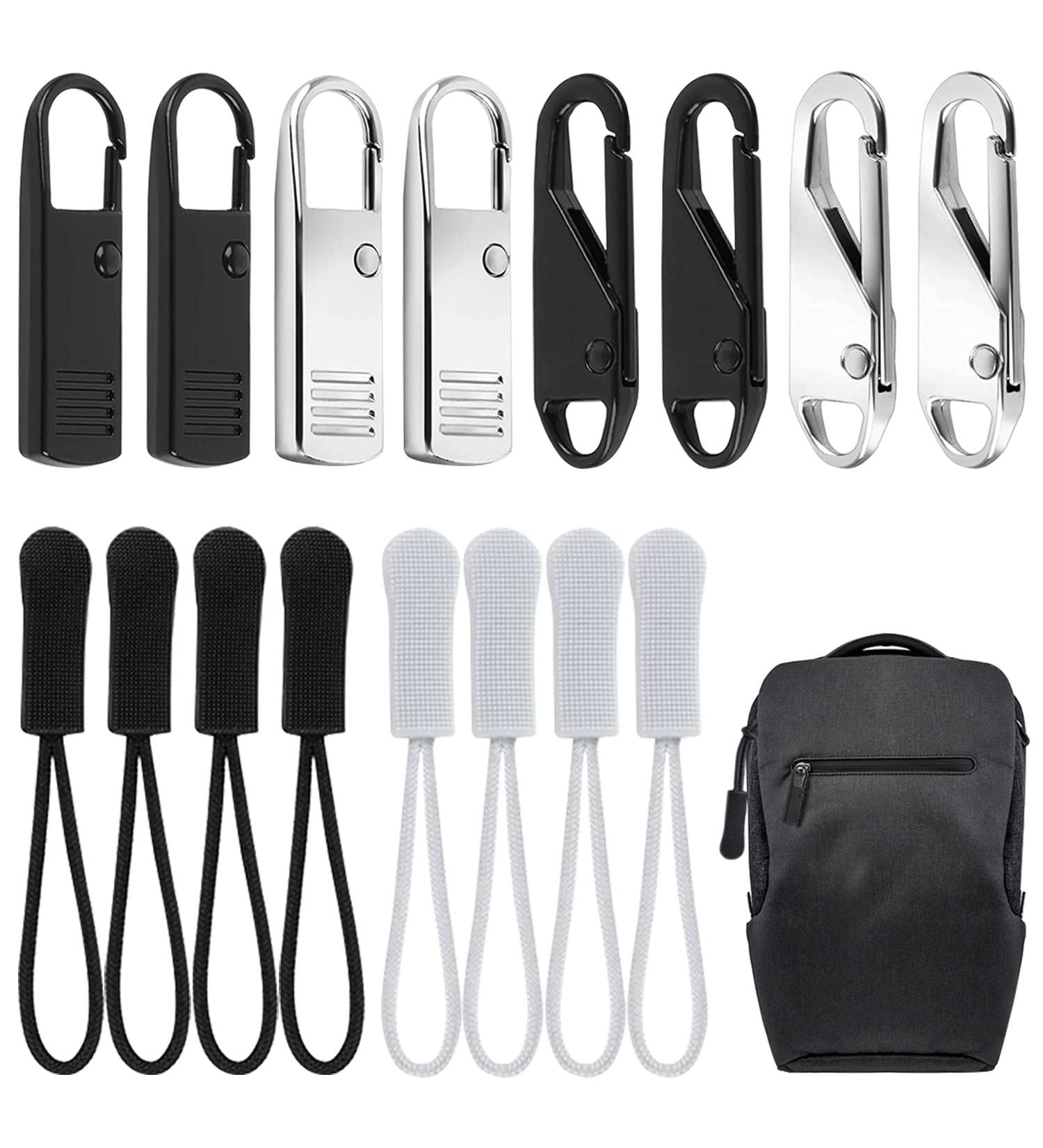 16-Piece Metal Zipper Pulls for Clothing Jackets Bags Tents & Luggage - Durable Versatile Zippers for International Shipping - Buy Online on GoSupps.com