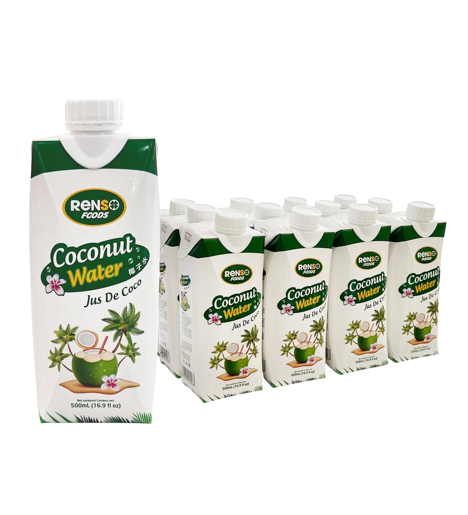 RENSO Premium Coconut Water | Pack of 12 bottles 1L 12 l (Pack of 1) - Buy Online on GoSupps.com