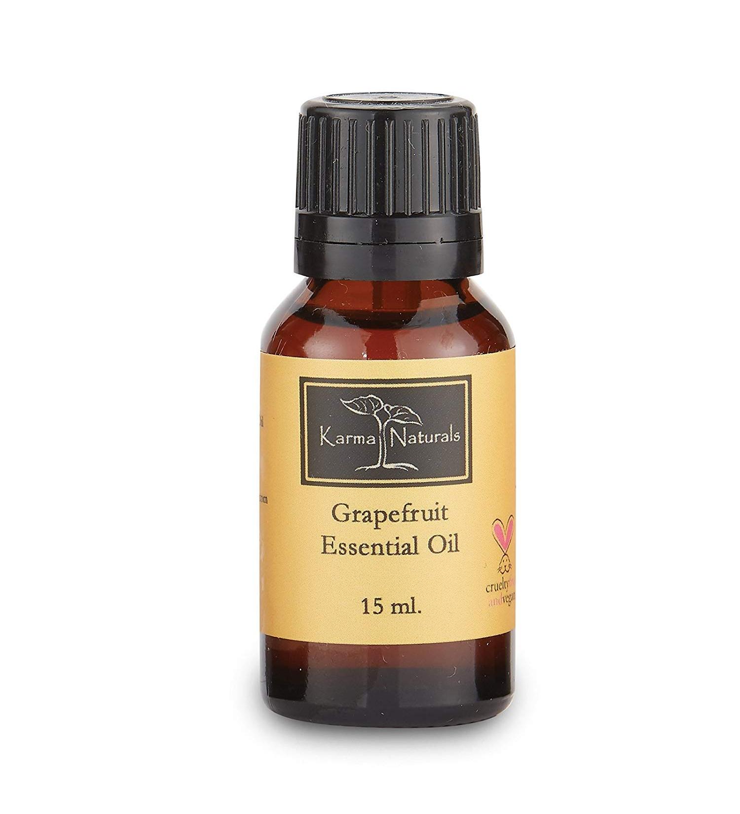 Karma Organic Essential Therapeutic Grade Pure Essential Oil (15ml) (Grapefruit) - Buy Online on GoSupps.com