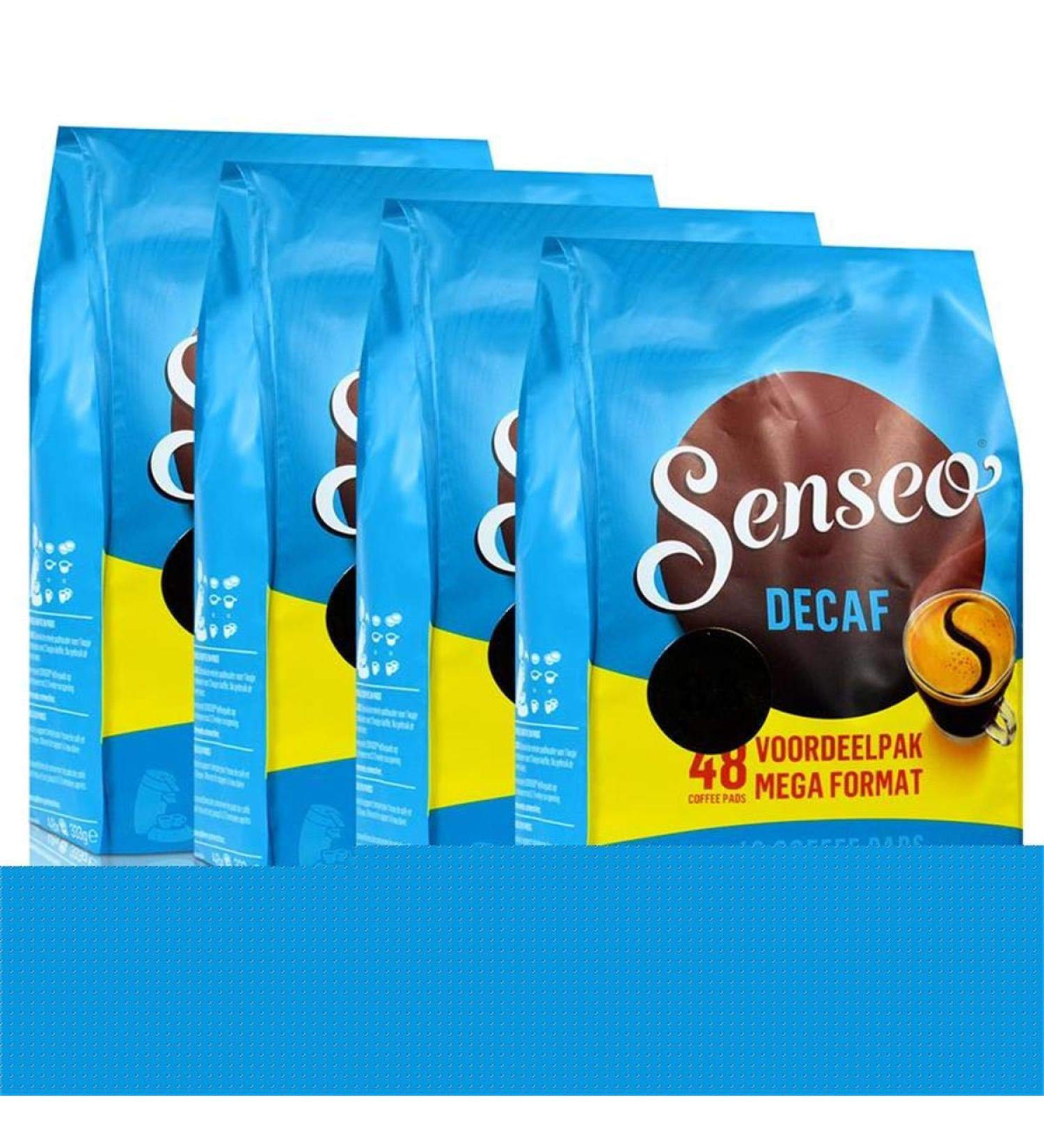 Senseo Decaffeinated, New Design, Pack of 4, 4 x 48 Coffee Pods