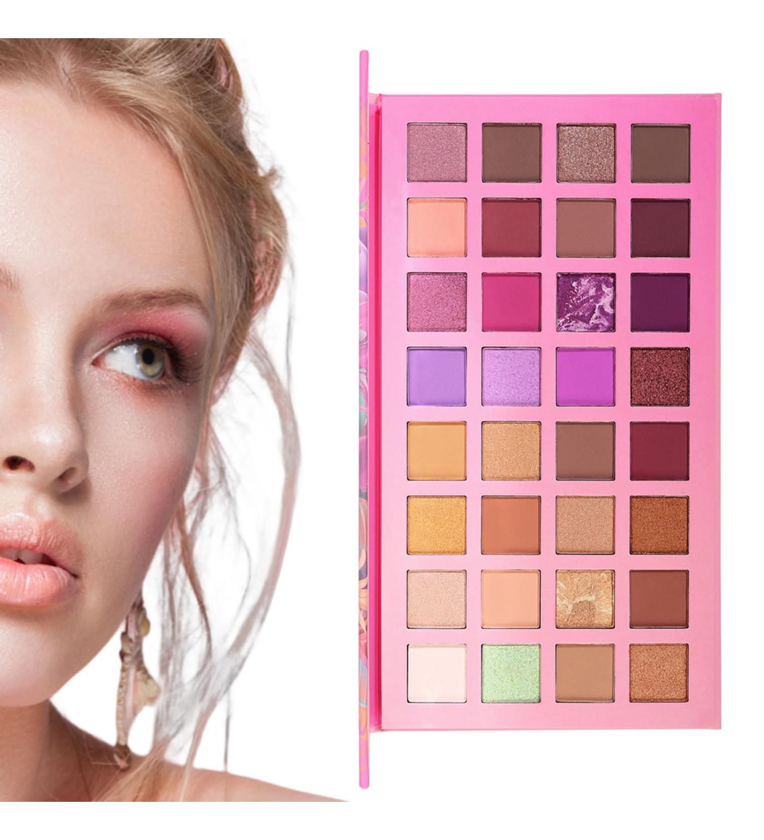 Eyeshadow Palette - 32 Colors Shimmer Matte Eyeshadow | Blendable Velvet Texture Matte Eyeshadow Palette Highly Pigmented for Beginners and All Kshsaa - Buy Online on GoSupps.com