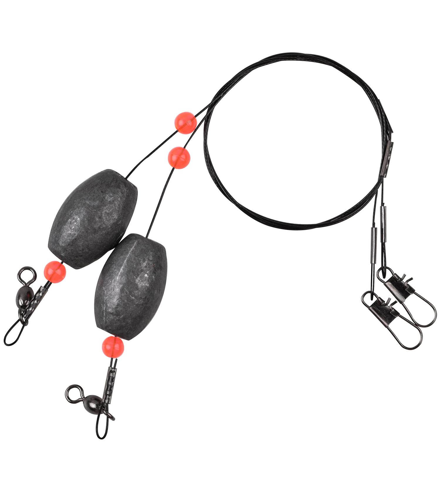 Carolina Rigs with Egg Weight for Catfish, Flounder, Grouper - 0.75 oz_4pcs - Buy Online on GoSupps.com