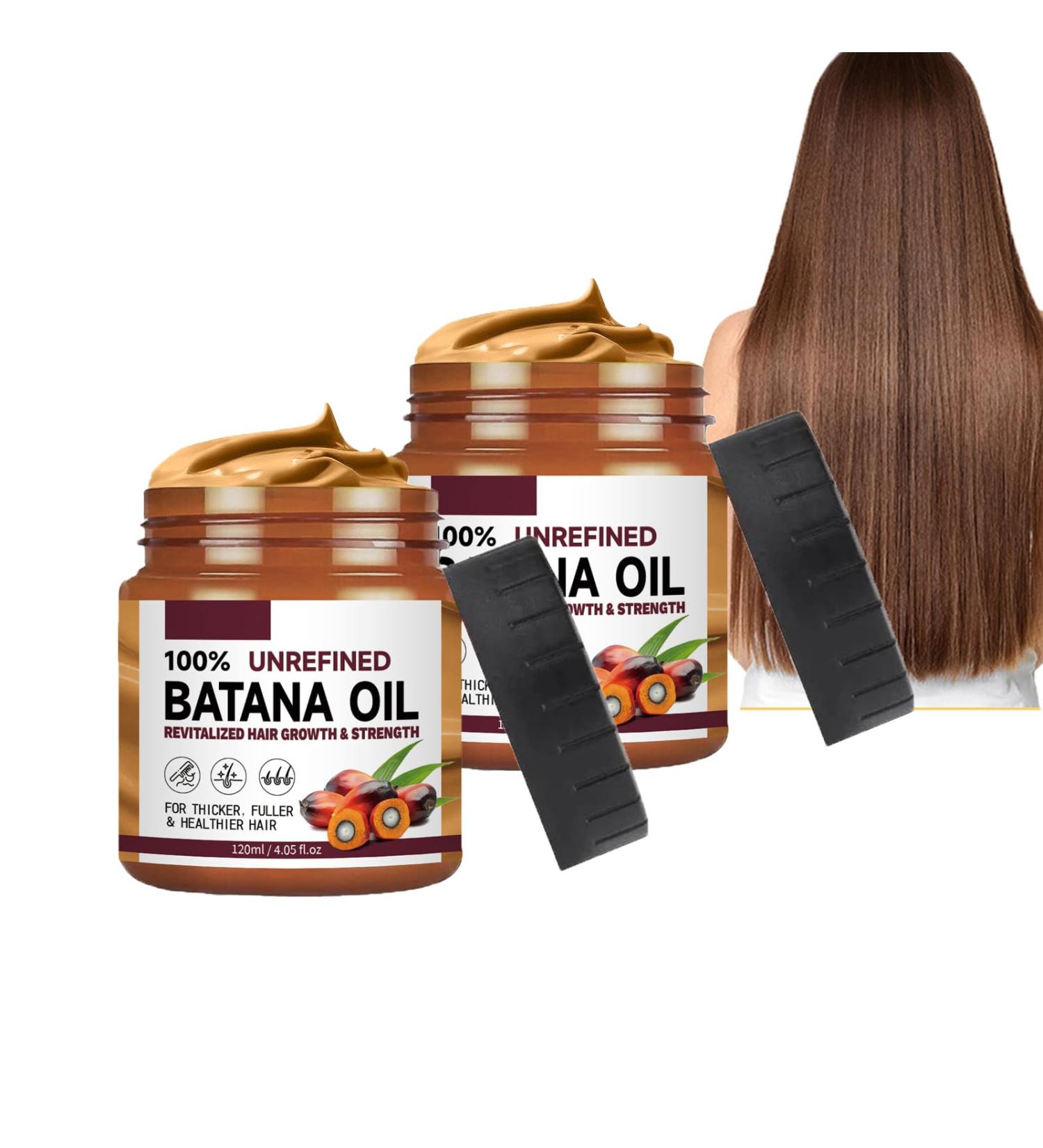 Shantou Yingji Batana Oil Conditioner 2 Pieces Organic Oil for Hair Growth Nourishes and Restores the Hair Shaft Strengthens Prevents Hair Loss 2 x 120 ml - Buy Online on GoSupps.com