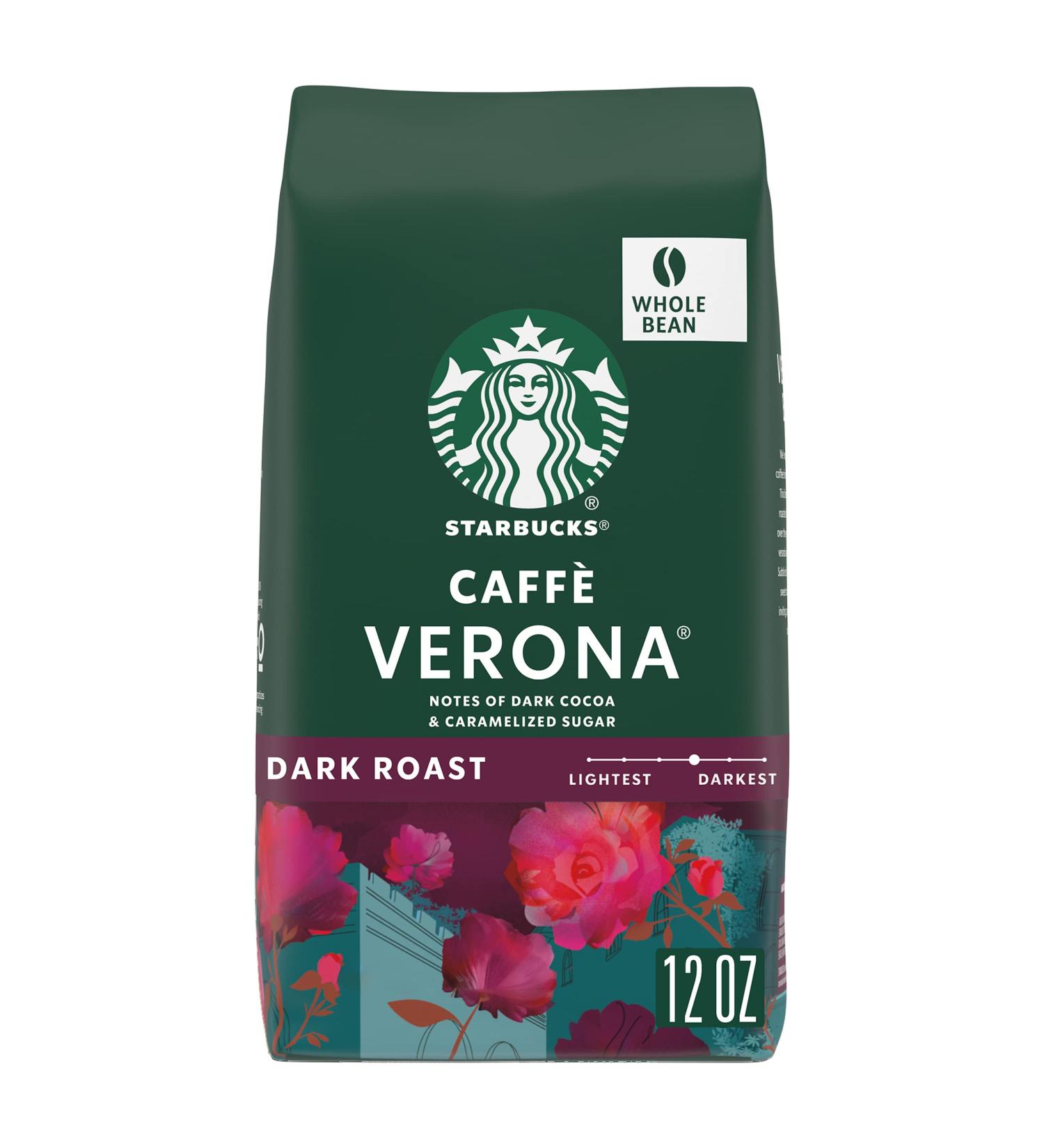 Starbucks Whole Bean Coffee Caffe Verona 12-Ounce - Buy Online on GoSupps.com