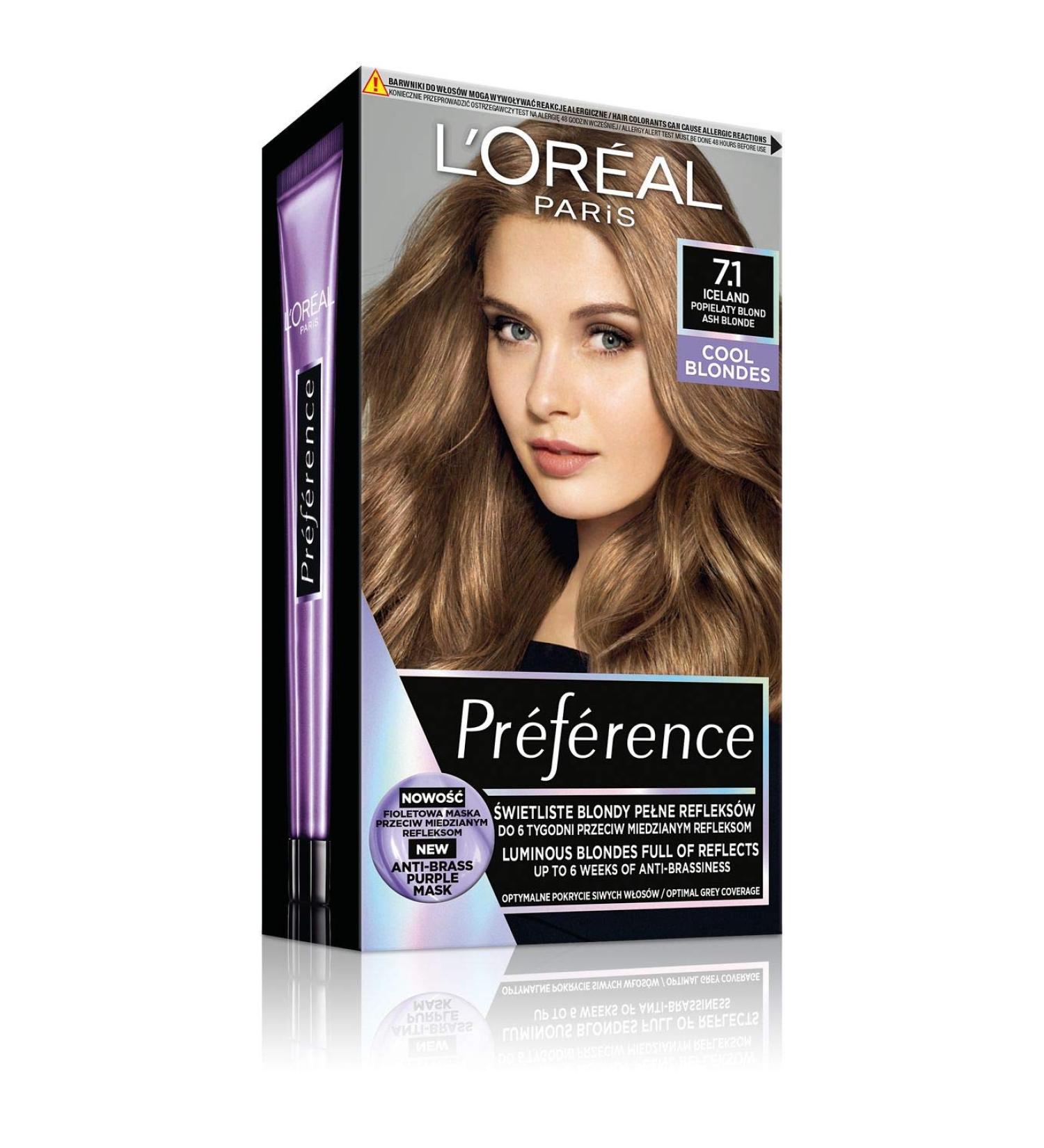 L'Oreal Paris Recital Preference L 7.1 Islande Hair Color - 1 Piece | Buy Internationally Online - Buy Online on GoSupps.com