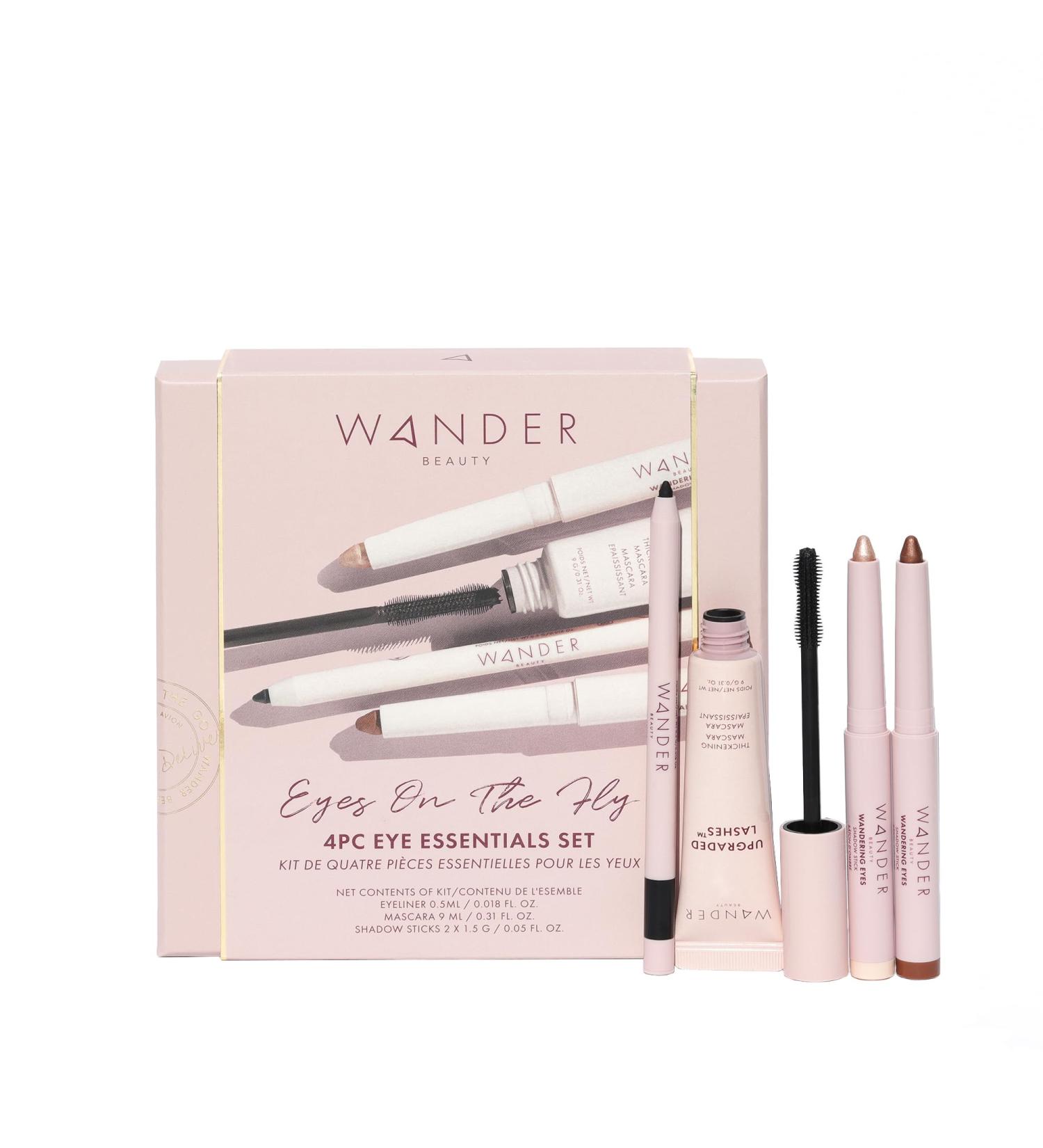 Wander Beauty Eyes on the Fly - 4 Piece Cruelty Free Beauty Gift Set | Skyliner Lashes Mascara & Cream Eyeshadow Sticks - Buy Online on GoSupps.com