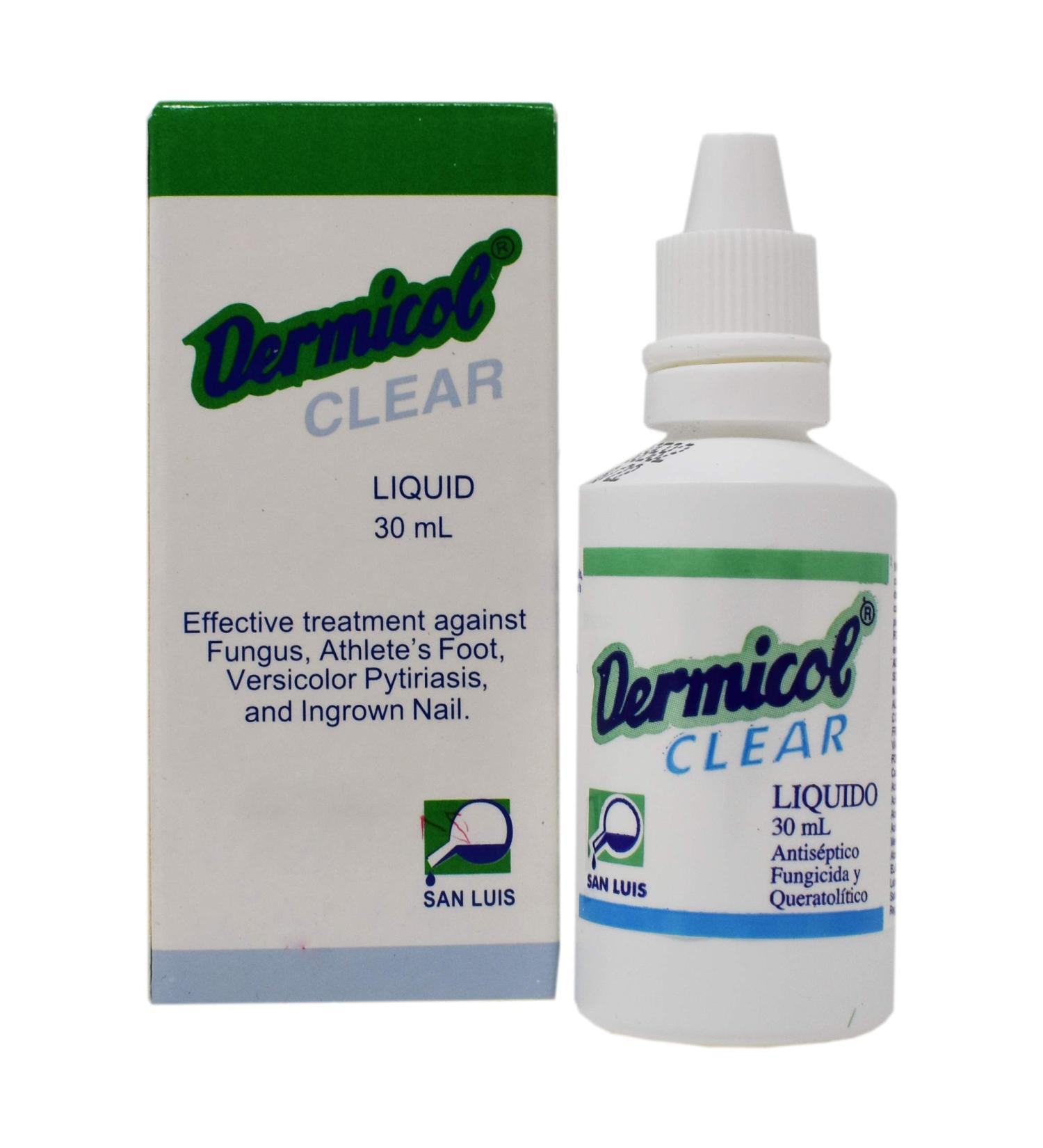 Dermicol Liquid 30ml - Effective Treatment for Athlete's Foot, Versicolor, Pytiriasis, and Ingrown Nails - Buy Online on GoSupps.com