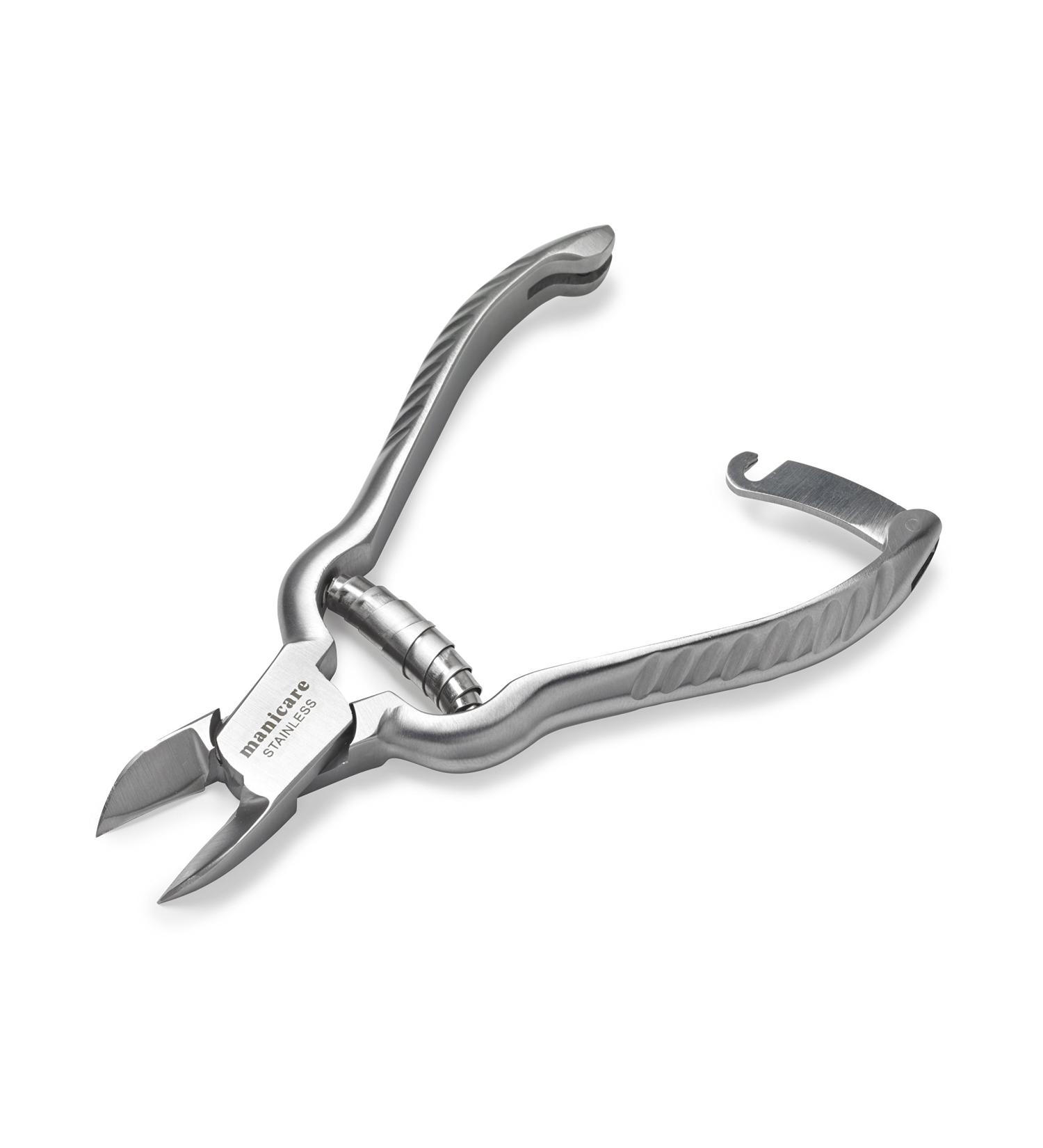 Manicare Barrel Spring Nail Pliers Extra Strong Heavy Duty Surgical Grade Japanese Stainless Steel Chiropody Podiatry Thick Ingrown Toenails Hung Nails Removes Dead Skin Pedicure Footcare Men Barrel Spring Nail Pliers