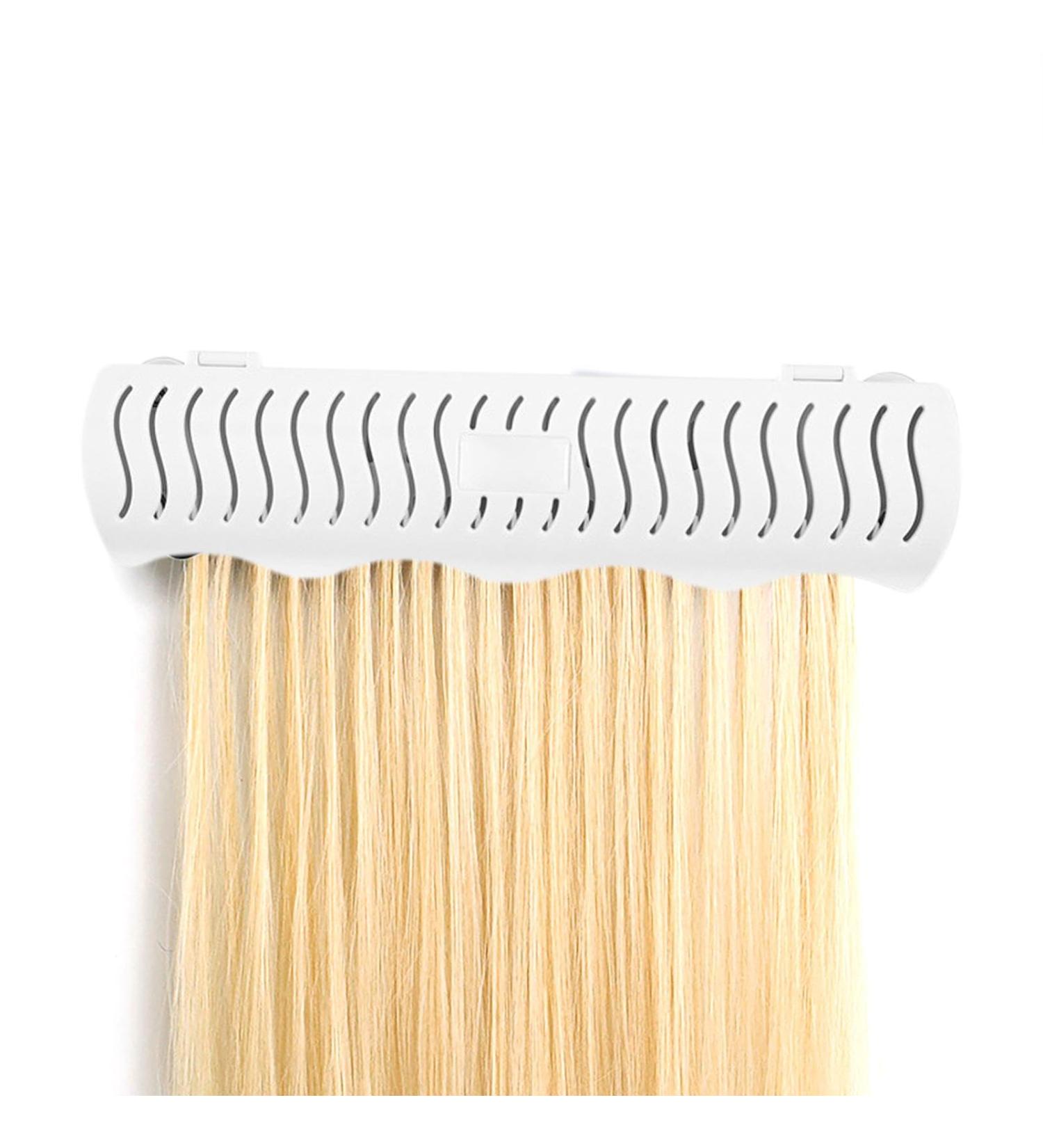 Hair Extension Holder - Hair Extension Holder Stand for Wall | Lightweight Wig Holder Hair Rack for Styling Coloring Blow Tape Weft Clip in Halo Extensions White - Buy Online on GoSupps.com