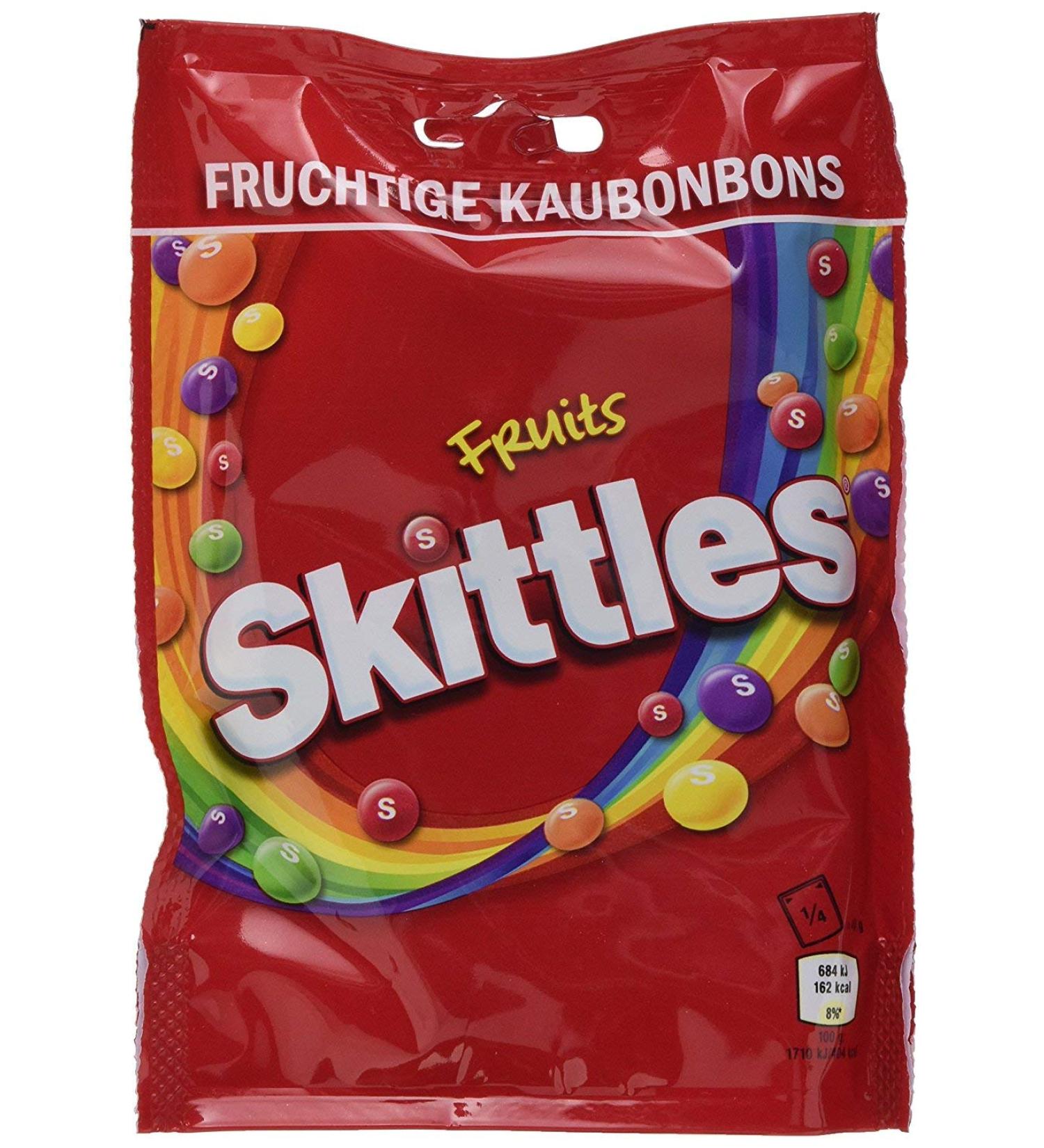 12 bags of 160g Skittles Fruits fruity chewy candies of 160g each Chewy dragees in a crispy sugar coating with fruit flavour