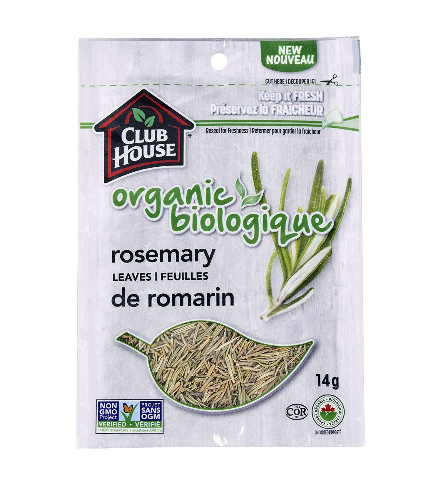 Club House Quality Natural Herbs & Spices Organic Rosemary Leaves 14g 14 g (Pack of 1) - Buy Online on GoSupps.com
