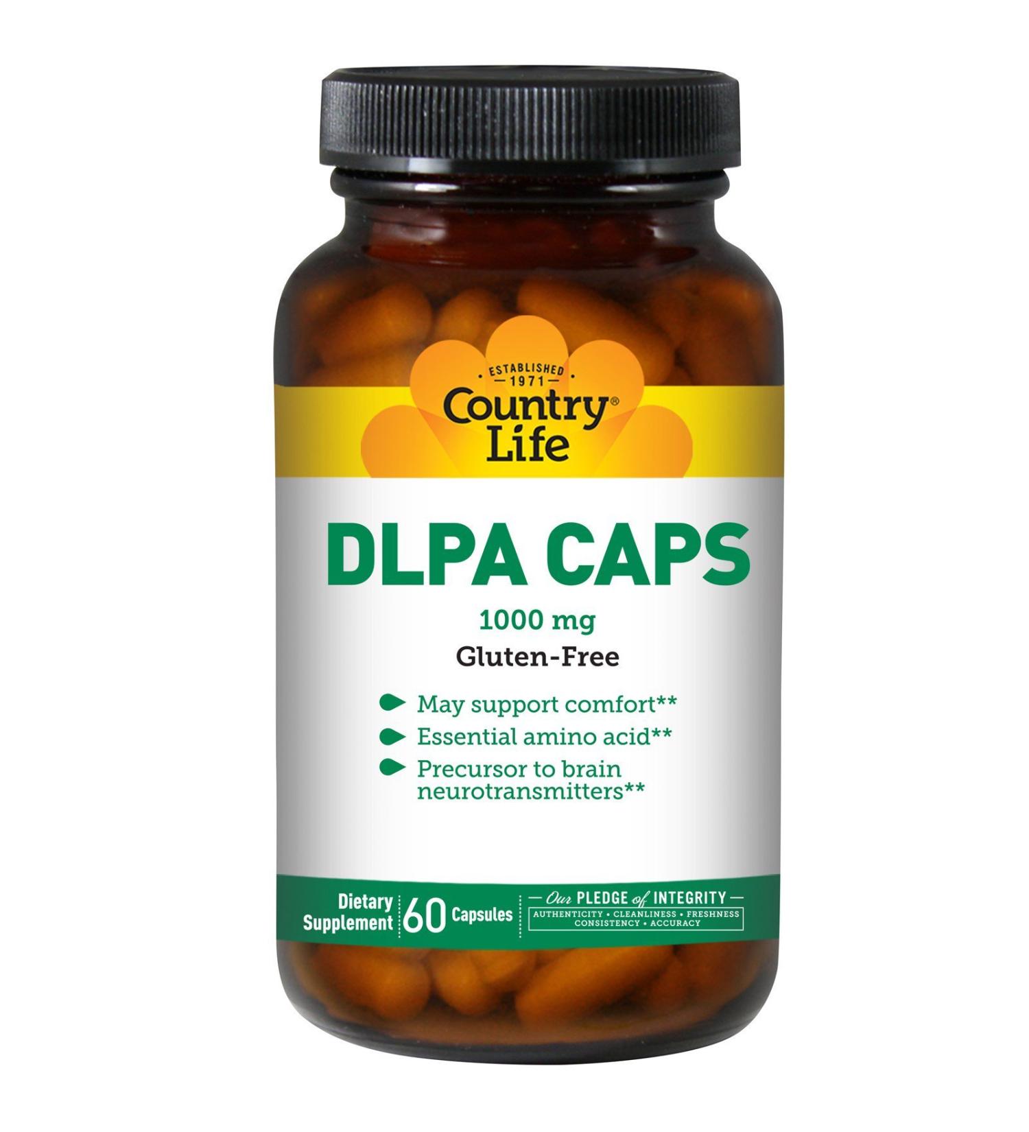 Country Life DLPA Caps 1000 mg 60 Vegan Capsules