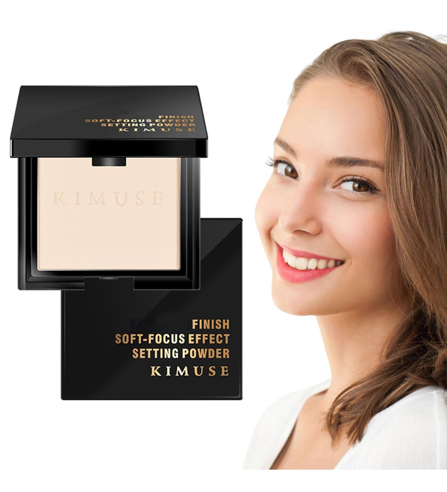 Face Powder Compact | High Definition Powder | Long Lasting Portable Compact Translucent Pressed Setting Powder Clarifying Finishing Powder Oil Control Face Pressed Powder Fills Fine Lines Pochy #01 - Buy Online on GoSupps.com