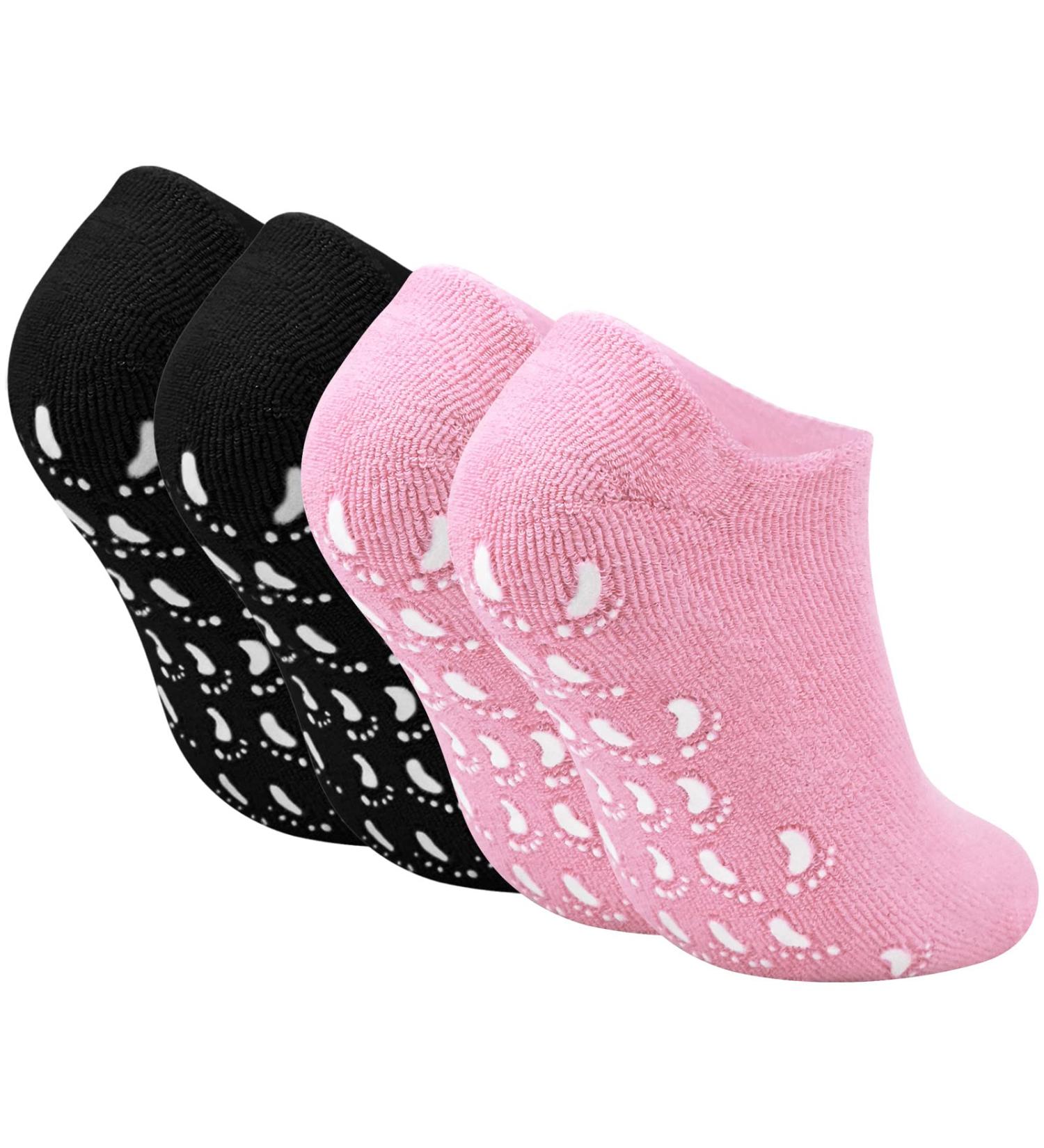 Moisturising Socks 2 Pairs Silicone Moisturizing Socks Anti Slip Aloe Socks for Dry Cracked Feet Women for Moisturising Dry Feet Cotton Gel Toe Moisturizing Spa Silicone Socks - Buy Online on GoSupps.com