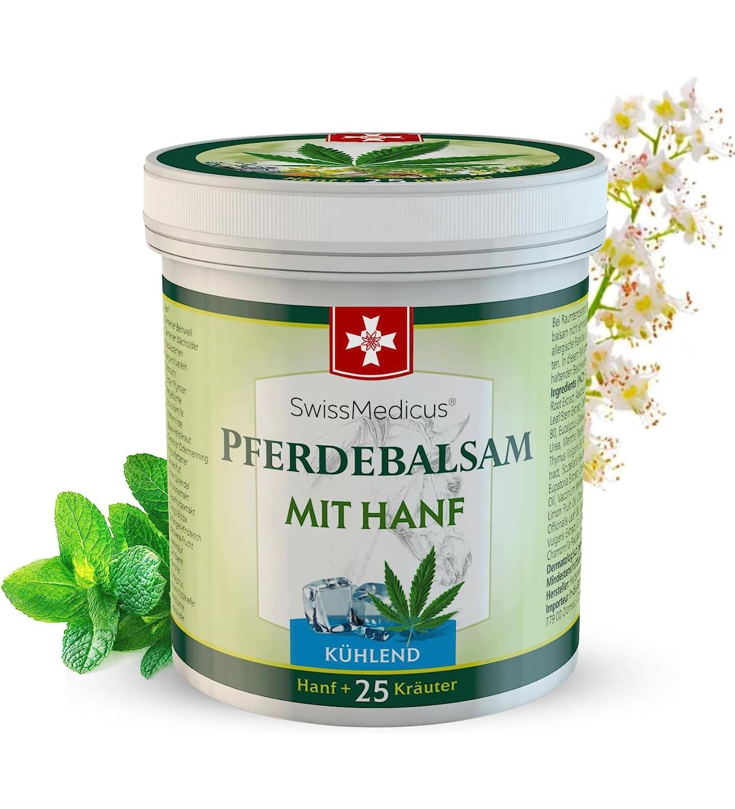 Swissmedicus Horse Light Gel - 250ml Cooling Muscle & Joint Relief with Hemp & 25 Natural Extracts - Ideal for Athletes & Everyday Use - International Shipping Available - Buy Online on GoSupps.com