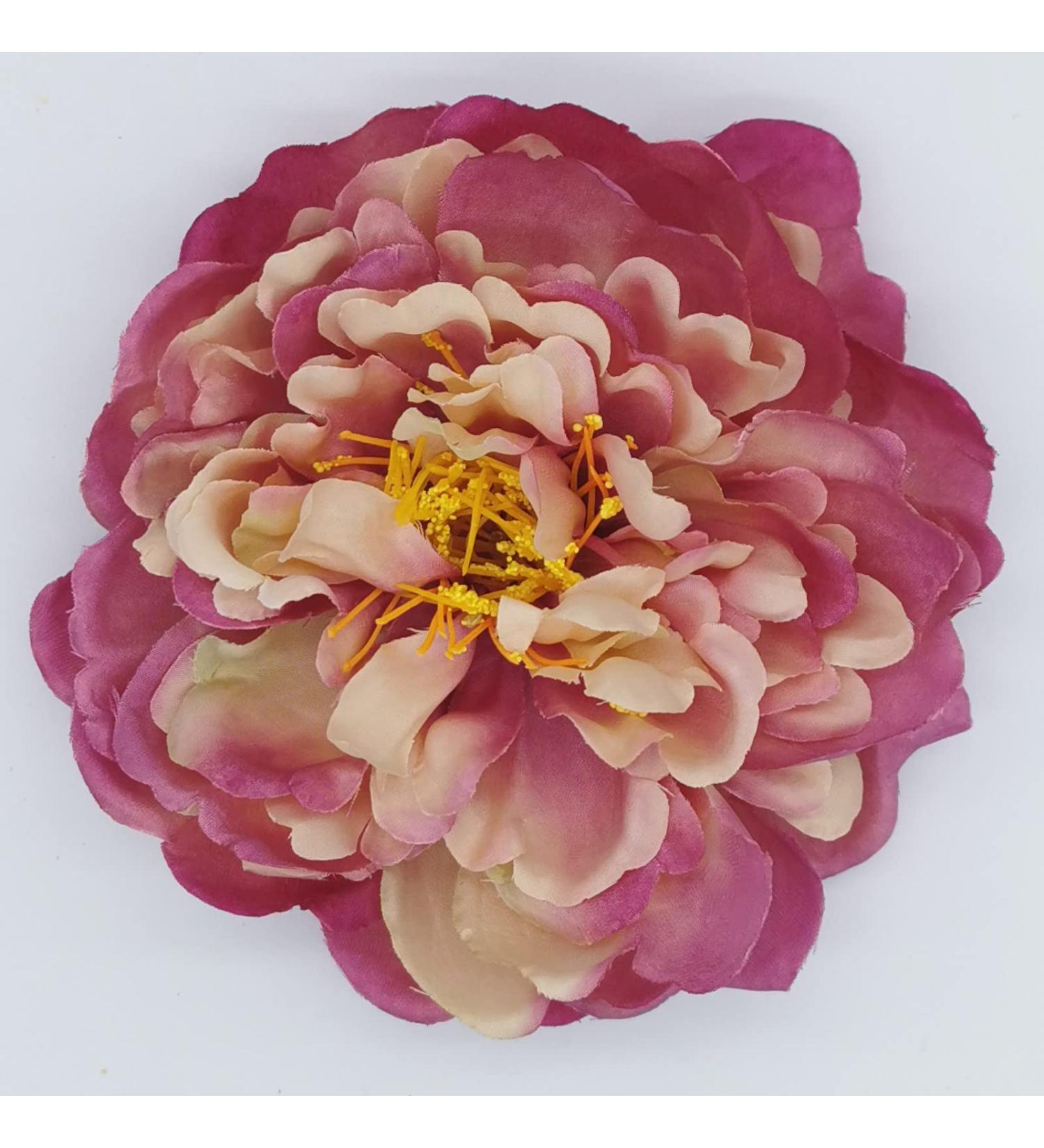 Peony Flower Hair Clip | Hanfu Bridesmaid Hairpin & Brooch - Buy Online on GoSupps.com