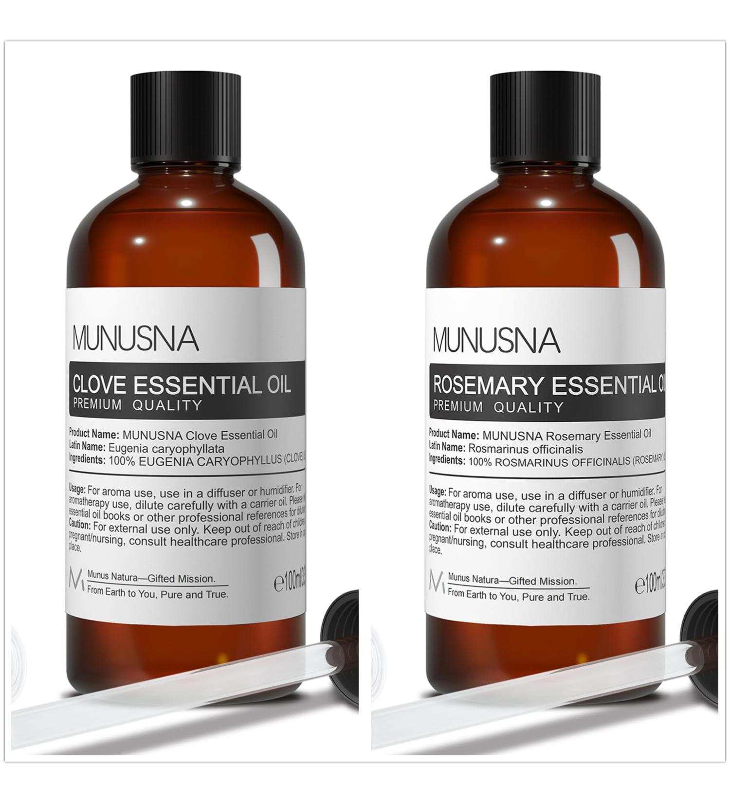 Clove Essential Oil and Rosemary Essential Oil for Aromatherapy Diffusers Candle Soap Making - Buy Online on GoSupps.com