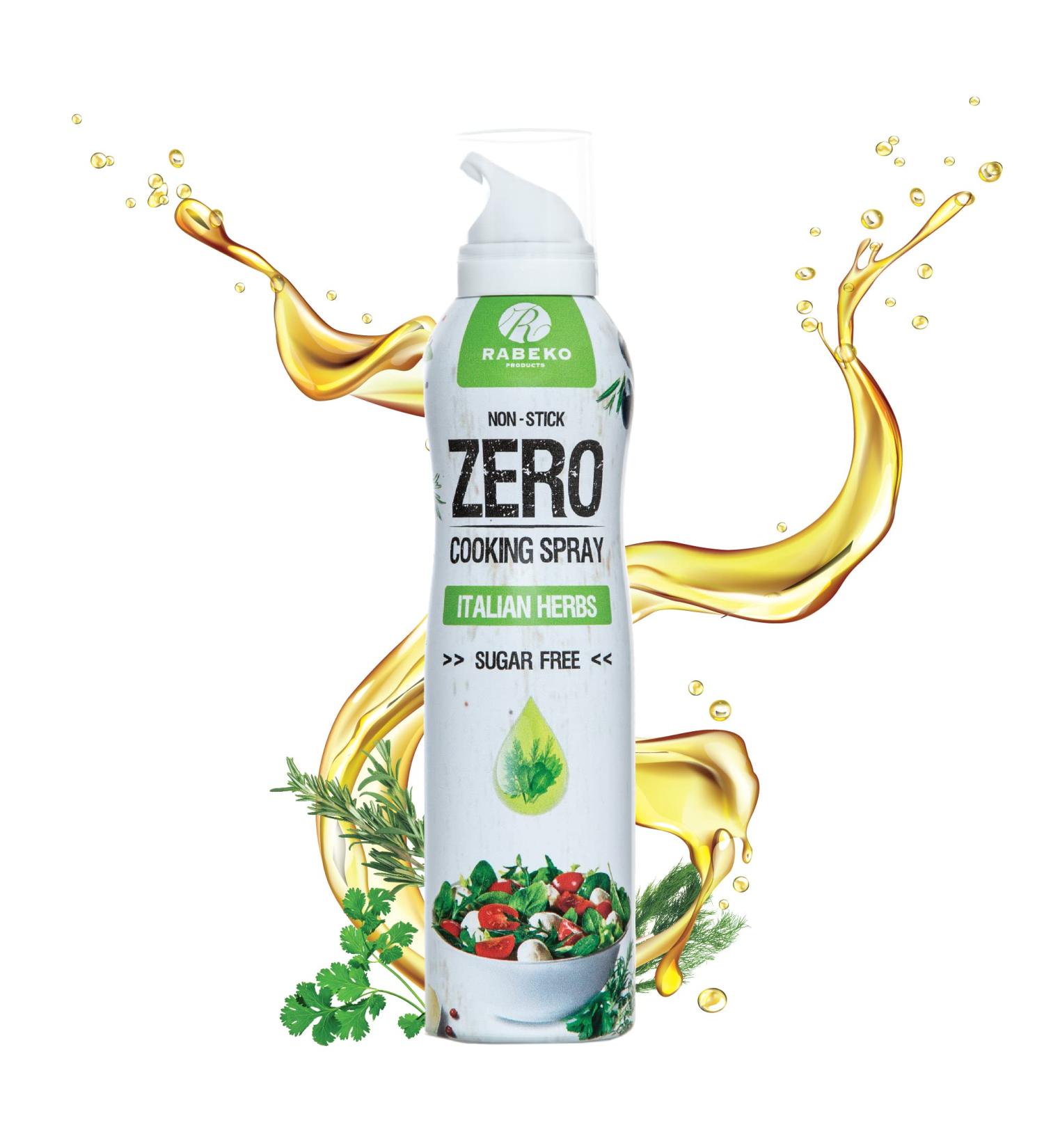 Rabeko Zero Cooking Spray - Low-Calorie Italian Herbs 800 Portions Non-Stick Sugar-Free Gluten-Free | Perfect for Roasting Grilling & Baking - Buy Online on GoSupps.com