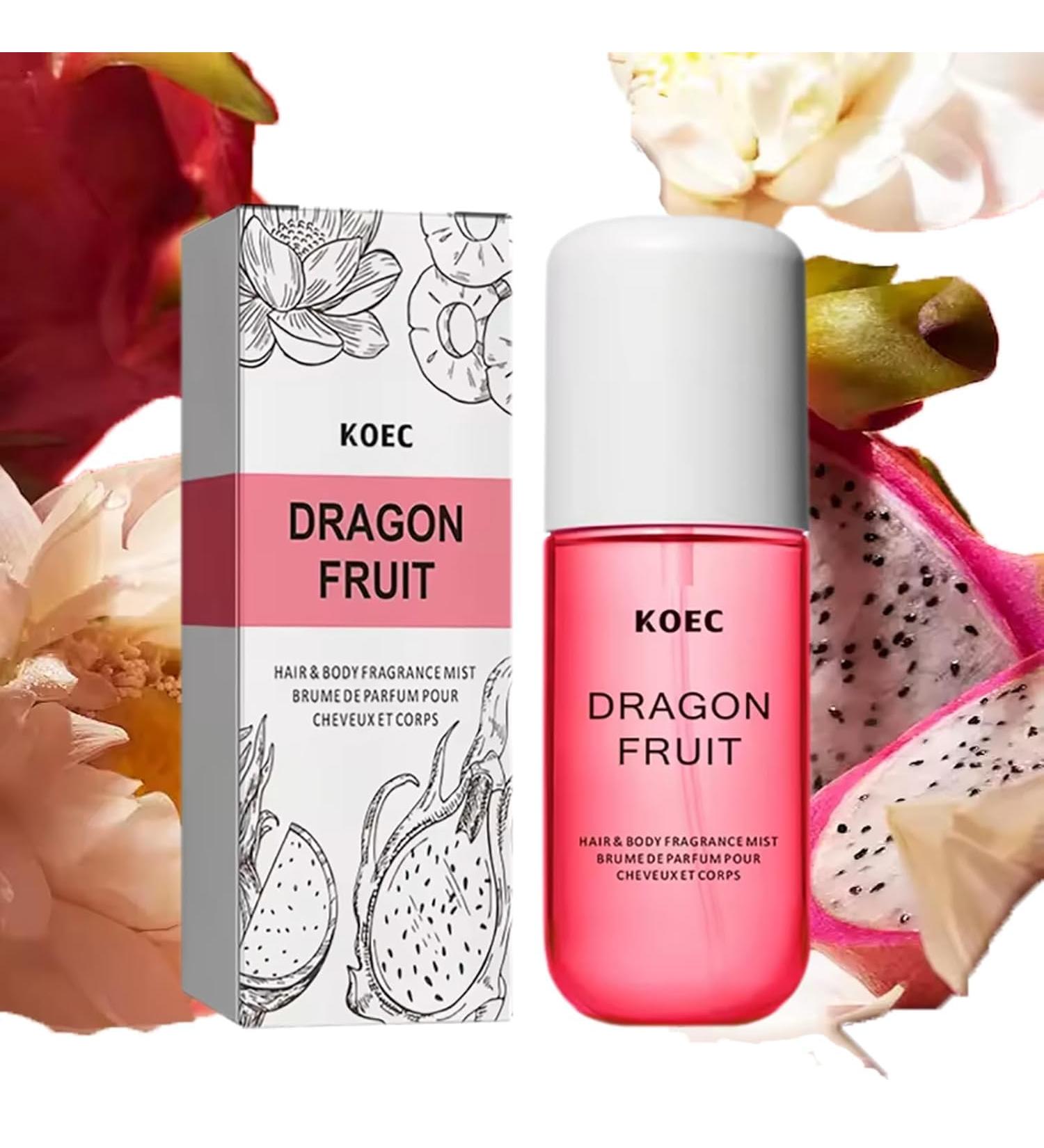 Koec Vanilla Coconut Perfume 50ml Body & Hair Fragrance Mist Women Men Eau De Toilette Spray Perfume Body Mist Spray Travel Size (Vanilla Coconut) (Dragon Fruit) - Buy Online on GoSupps.com