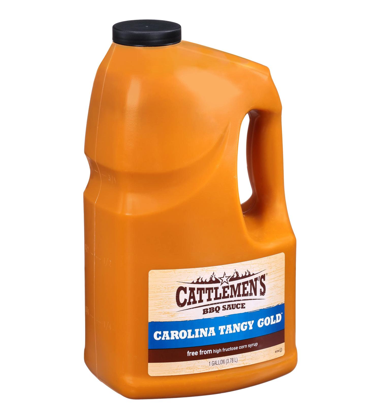 Cattlemen's Carolina Tangy Gold BBQ Sauce - 1 Gallon Bulk Container | Creamy Mustard & Sweet Molasses Blend | Perfect for Glazes - Buy Online on GoSupps.com
