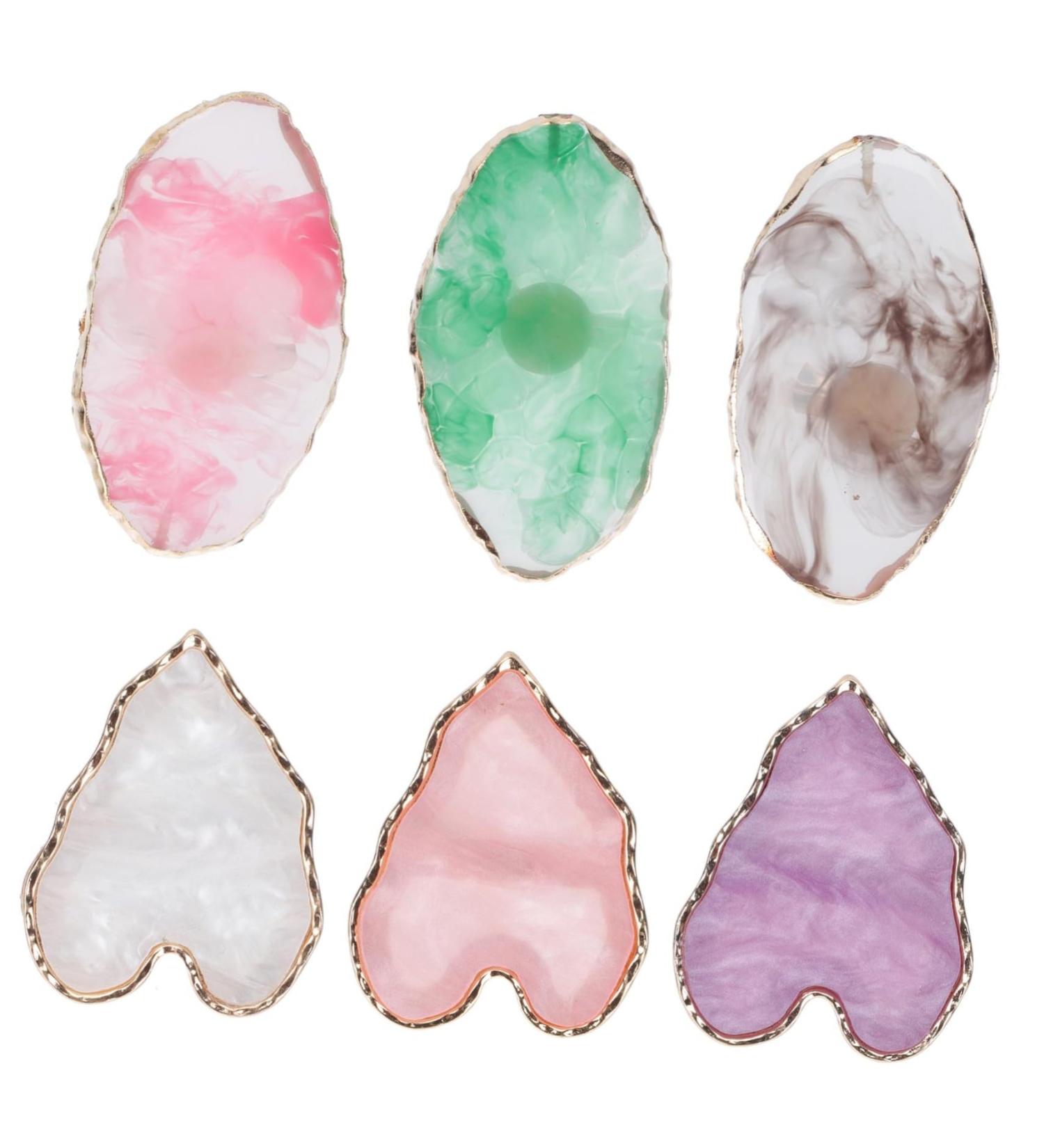 SMASOLO Palette De Manucure Pierre D agate Lot De 6 Pcs Plateau De M lange Pour Nail Art Diy Professionnel Salon Usages Divers - Buy Online on GoSupps.com