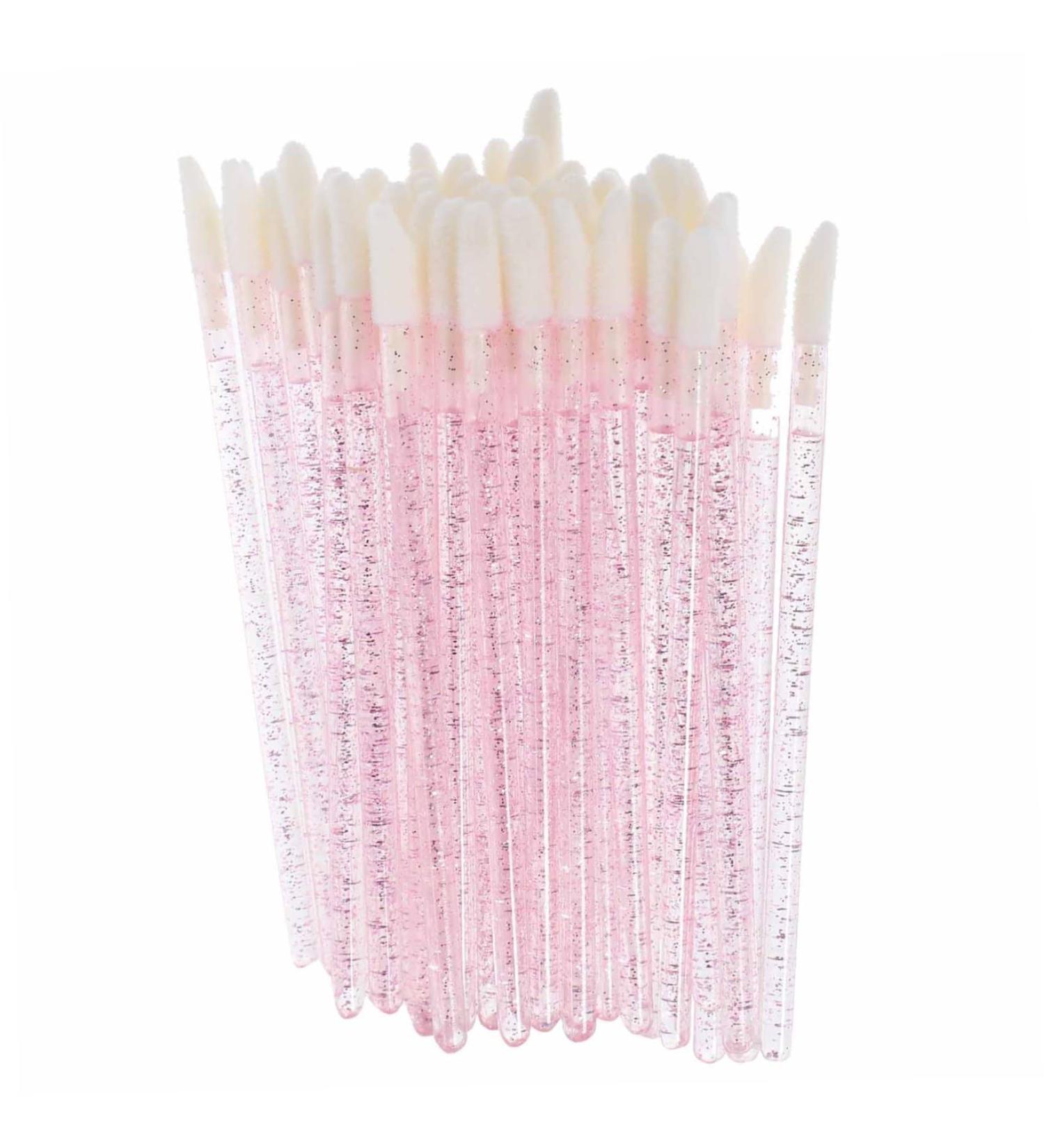 250pcs Crystal Lip Brush Applicators - Versatile Lip Gloss & Nail Polish Wands for Makeup & Eyelash Extensions - Buy Online on GoSupps.com