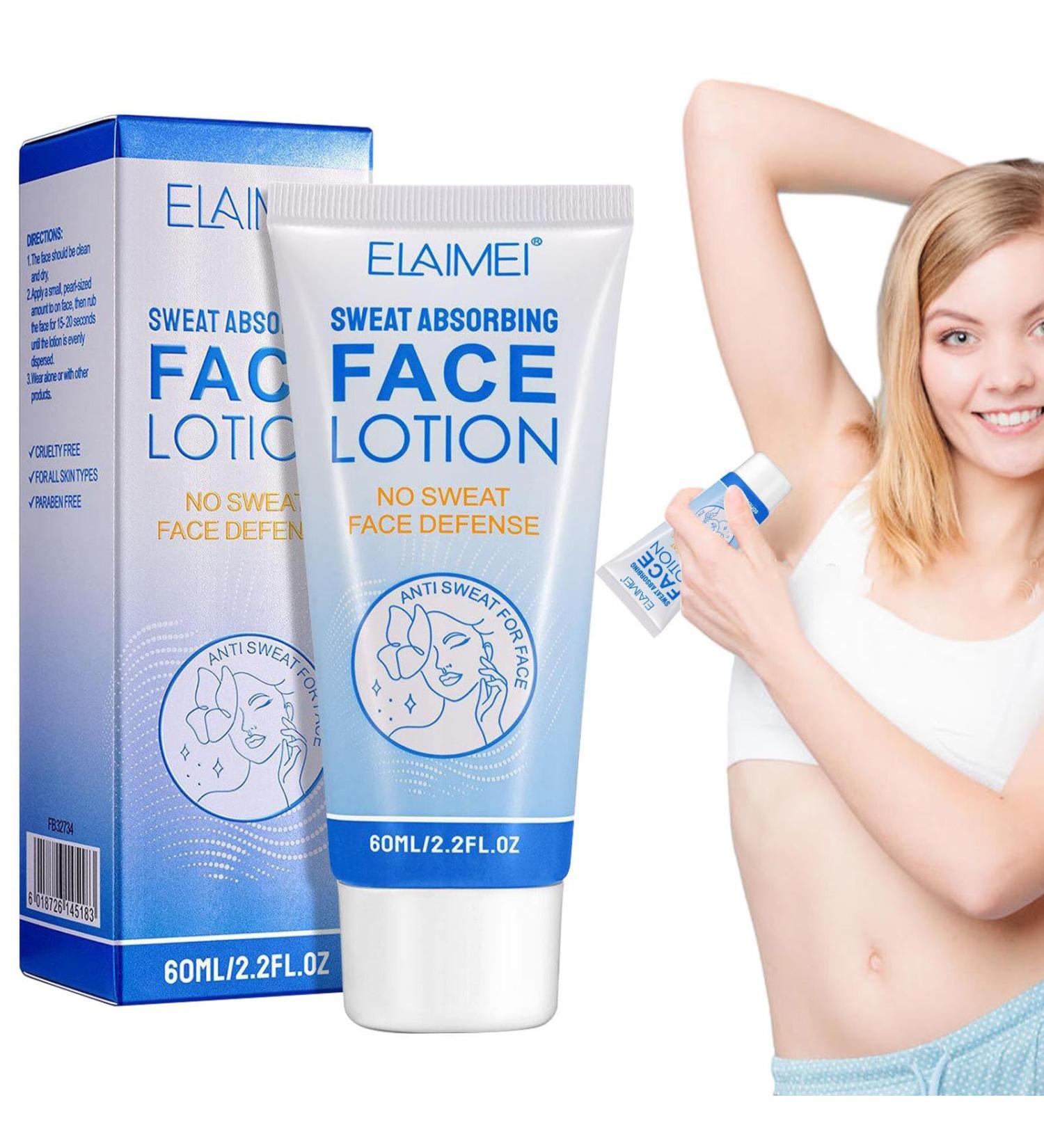 60ml Women Deodorant Lotion Anti-Perspiration Face Lotion Natural Underarm Cream Sweat Portable For Armpits Chest Face - Buy Online on GoSupps.com