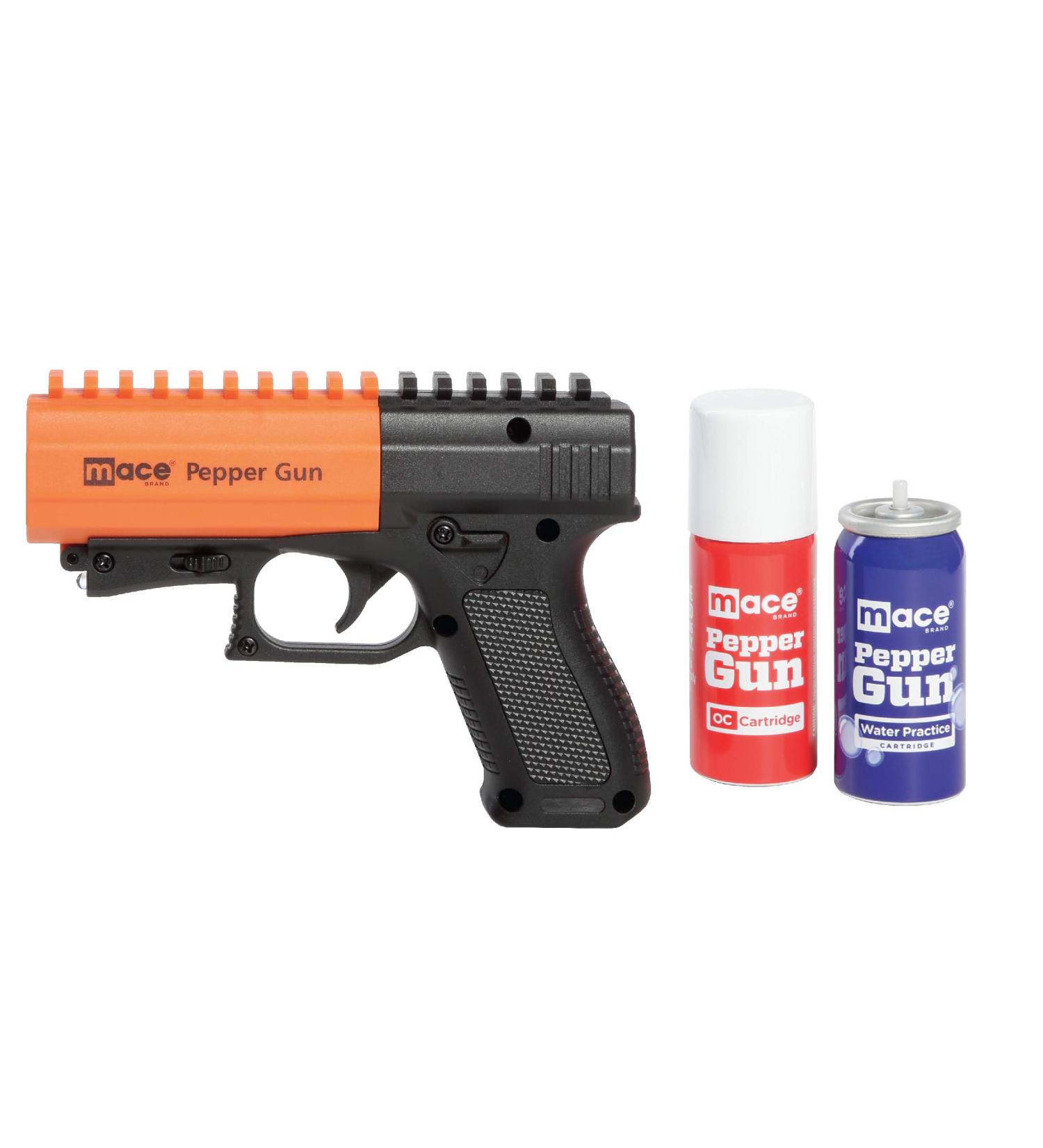 Mace Brand Self Defense Pepper Spray Gun 2.0 Accurate 20 Pepper Spray Leaves UV Dye on Skin Replaceable Cartridge (80406) Mace Self Defense Pepper Spray for Women/Men Made in the USA 1 Pack - Buy Online on GoSupps.com