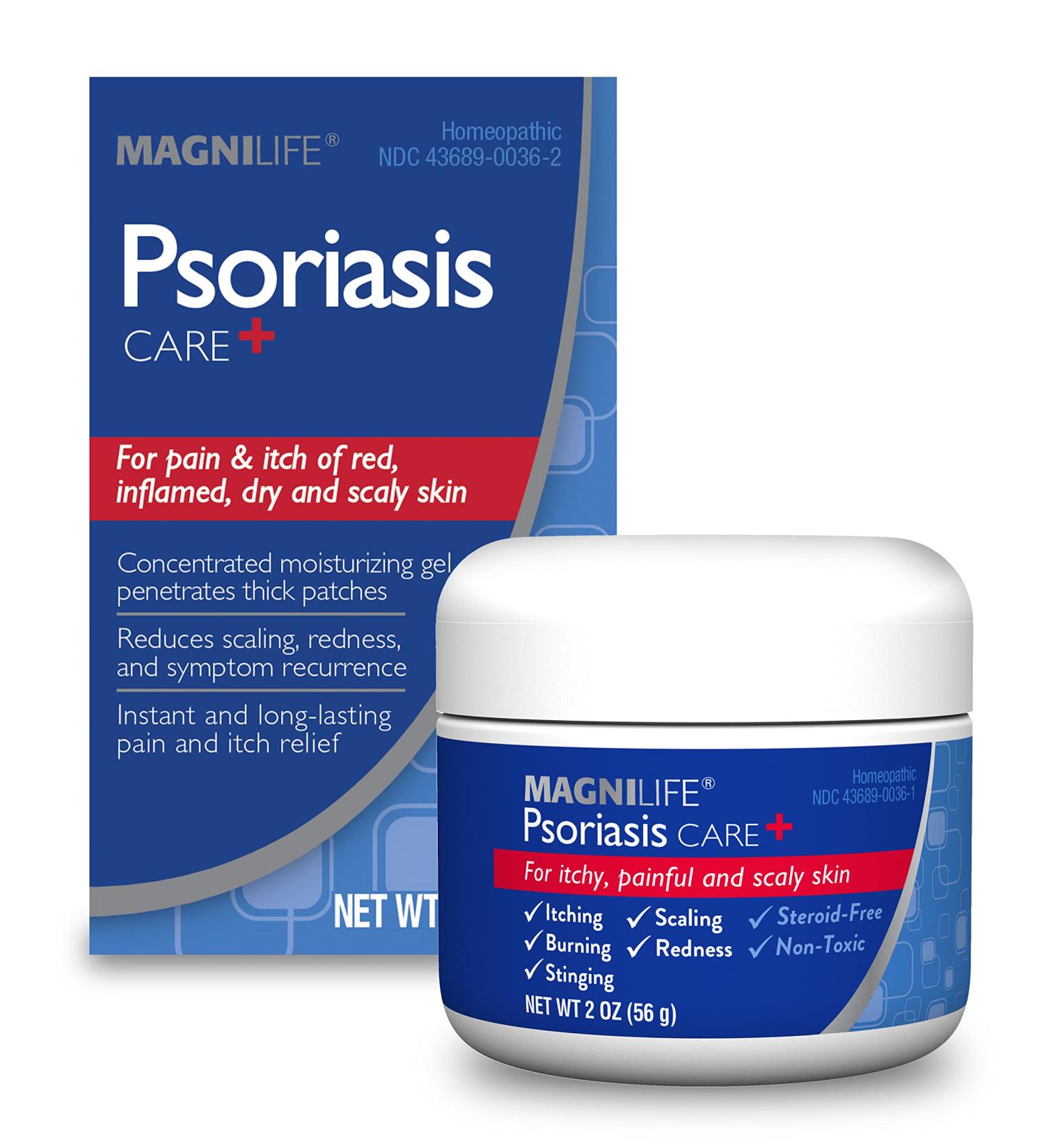 Psoriasis Care+ Natural Moisturizer for Itch and Pain Relief - Reduces Redness, Scaling and Flaking on Body & Scalp - Unscented, Non-Toxic - 2oz - Buy Online on GoSupps.com