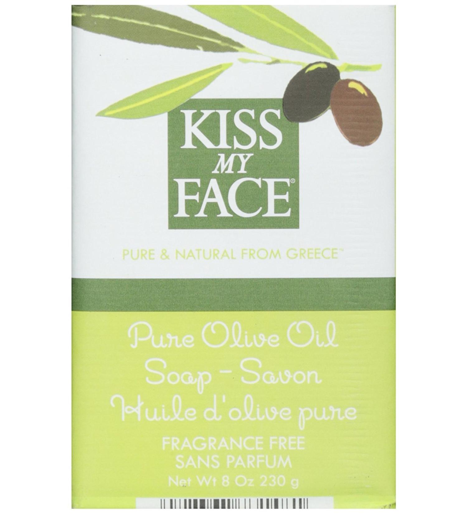 Kiss My Face Pure Olive Oil Bar Soap 8 oz - Natural Moisturizing Soap for All Skin Types - Buy Online on GoSupps.com