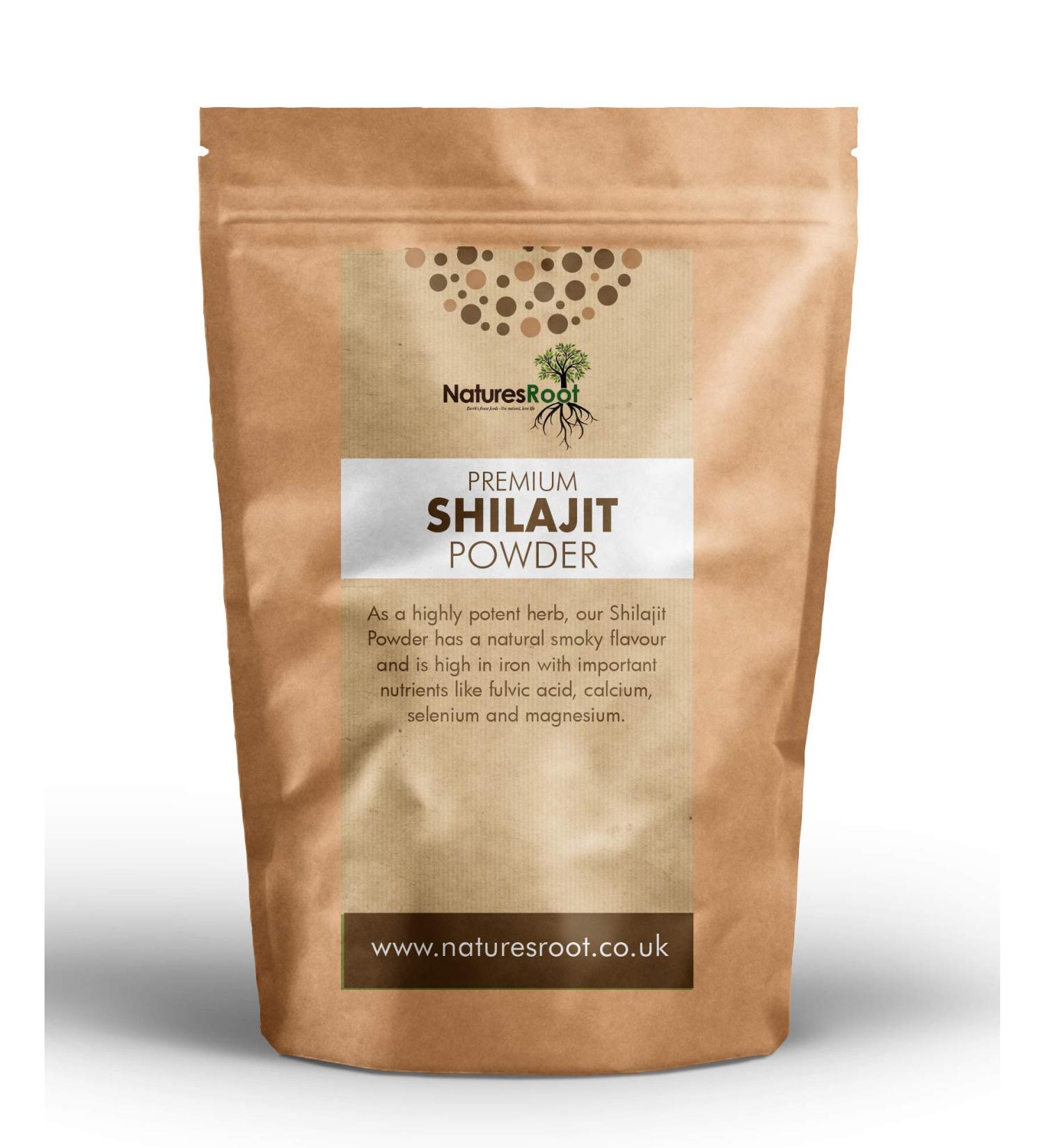 Nature's Root Premium Shilajit Powder 60g - Ayurvedic Energy Booster | Indian Himalayan Supplement | Vegan - 1 Pack - Buy Online on GoSupps.com