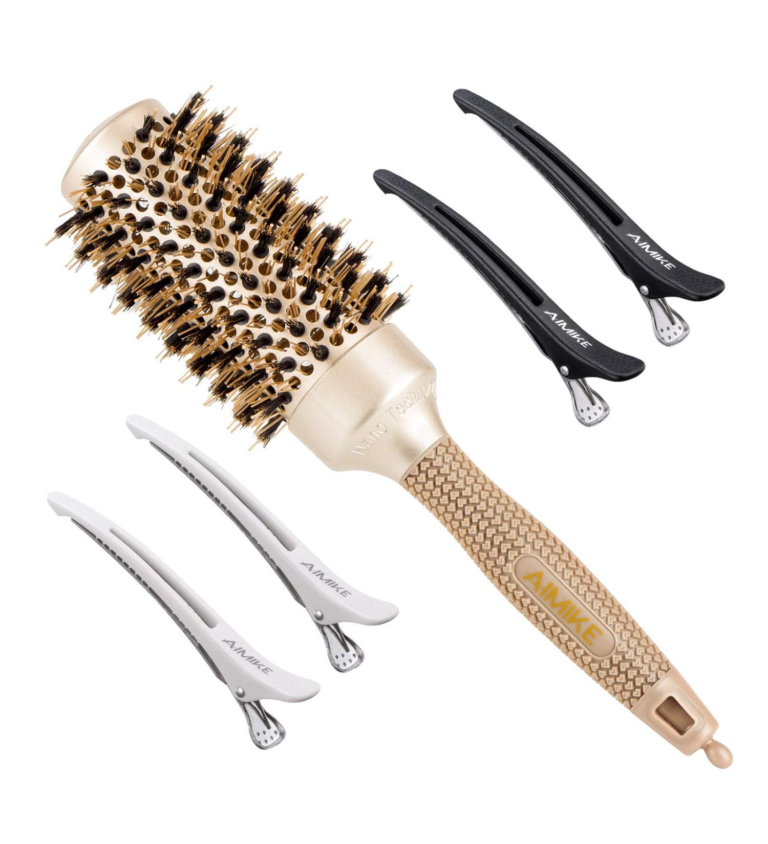 AIMIKE Round Brush for Blow Drying - Nano Ceramic & Ionic Hair Brush, 1.7 Inch Professional Styling Tool - Buy Online on GoSupps.com