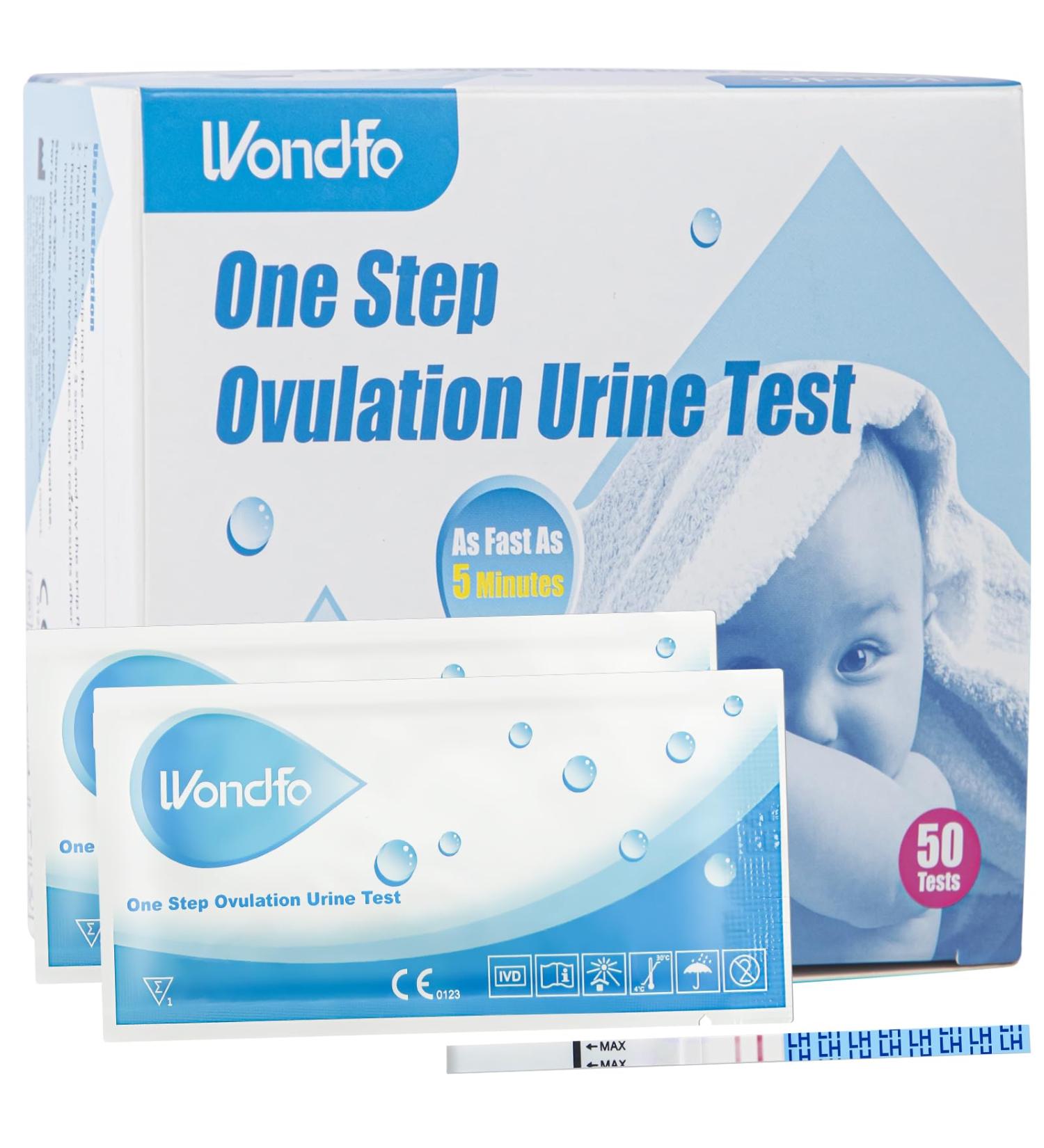 Wondfo Ovulation Test Strips - 50 LH Fertility Tests for Women | Accurate Home Ovulation Prediction - Buy Online on GoSupps.com