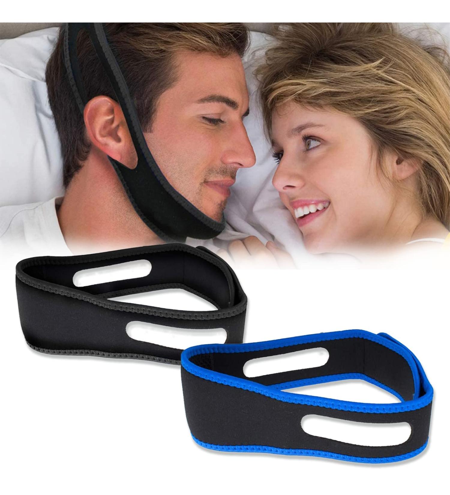 2PCS Anti Snore Chin Strap - Comfortable Snoring Aid for Men and Women - Natural Solution to Stop Snoring - Effective Sleep Aid - Reducing Snoring for Men and Women - Buy Online on GoSupps.com