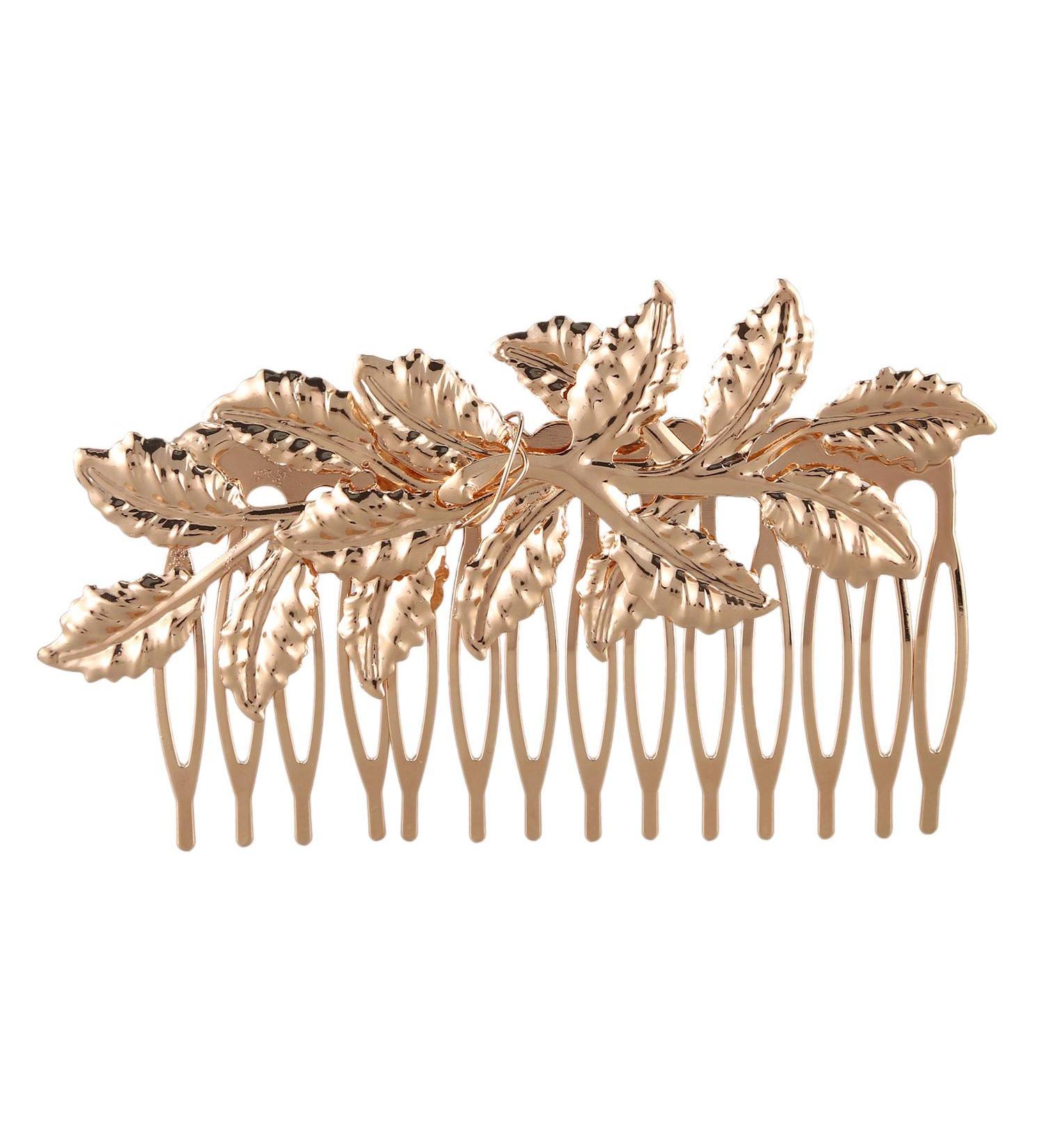Obahdirry Fashion Punk Women Girls Hair Comb Hair Clip Jewelry Cuddly Gold - Buy Online on GoSupps.com