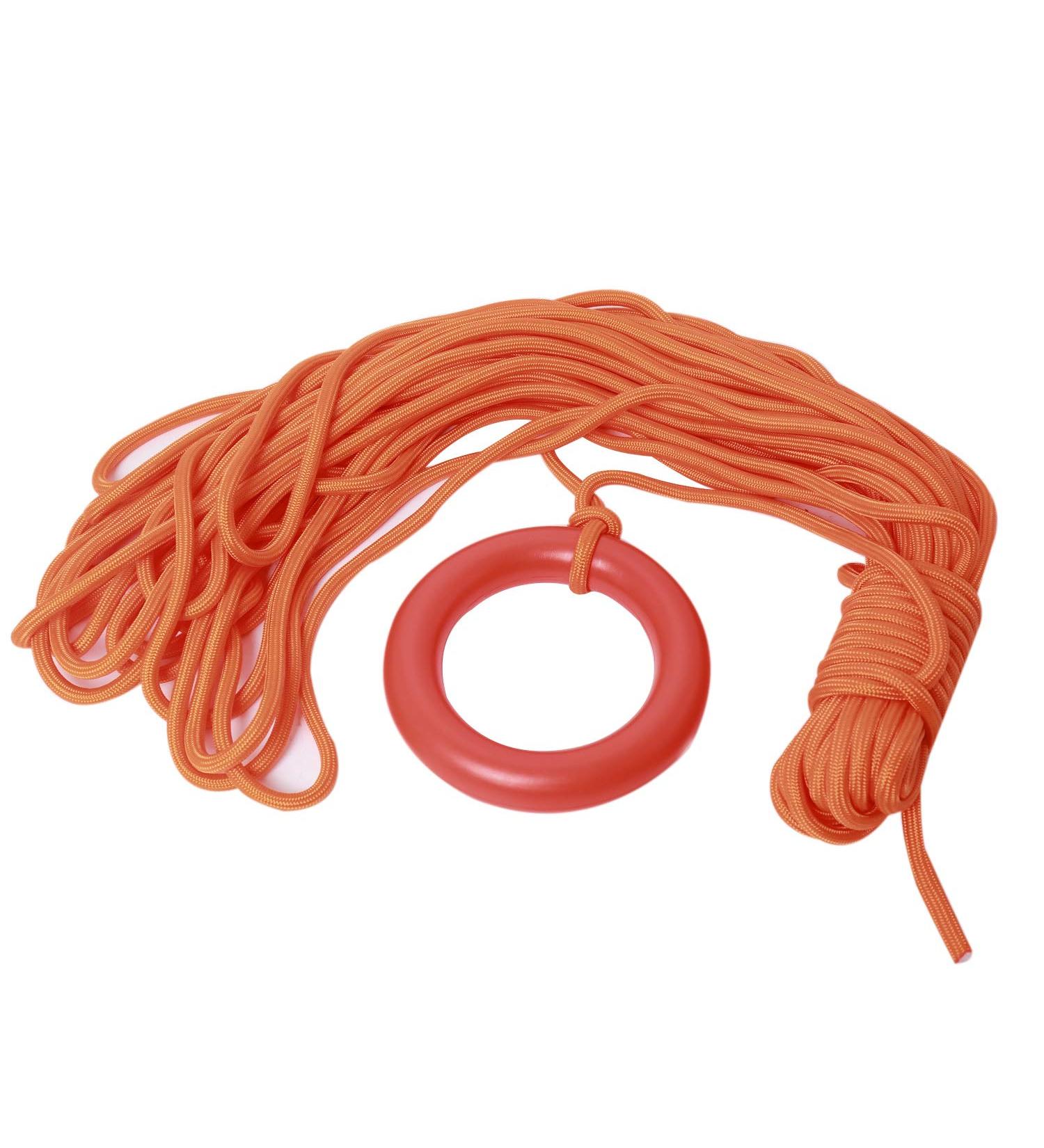 NovelBee 8mm x 30m Floating Water Life Saving Rope - Ideal for Diving, Snorkeling, Water Sports Rescue - Orange Bracelet Included - Buy Online on GoSupps.com