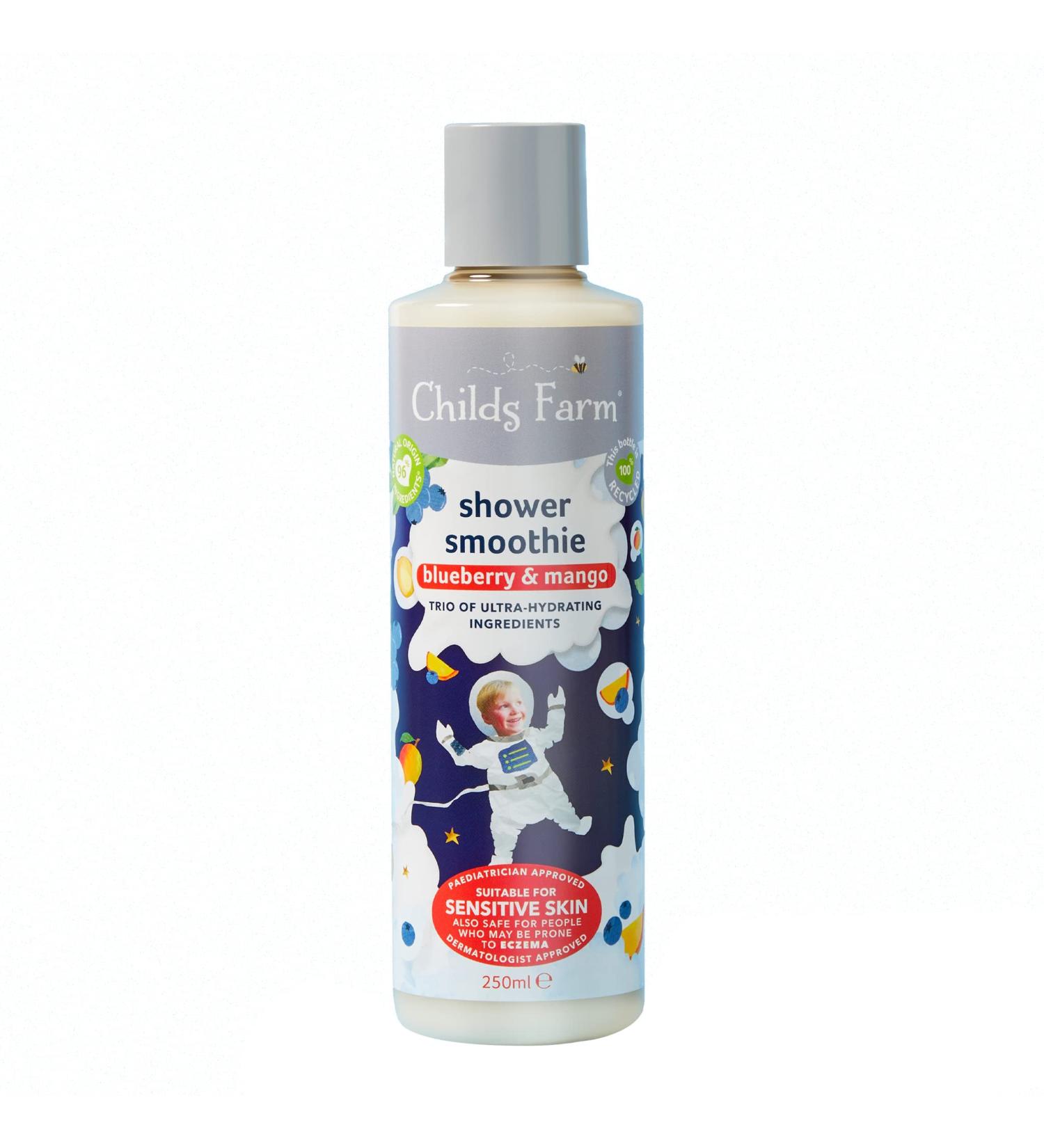 Childs Farm Shower Smoothie Blueberry & Mango 250ml | Ultra Hydrating Body Wash | 12-Hour Moisturisation | Pack of 1 - Buy Online on GoSupps.com